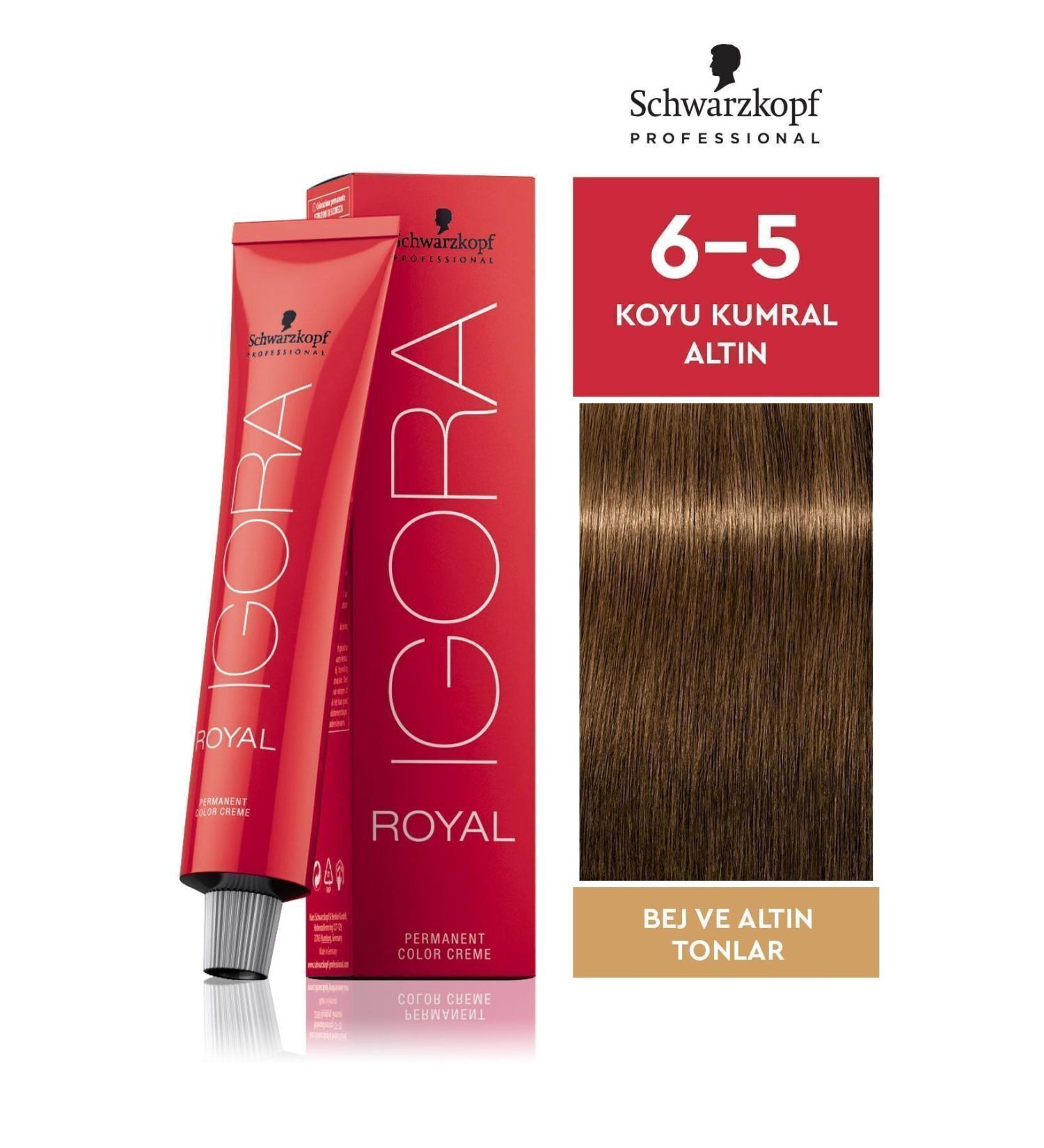 Igora Royal Beige Shades 6-5 Dark Auburn-gold Hair Dye 60ml - Buy Online on GoSupps.com