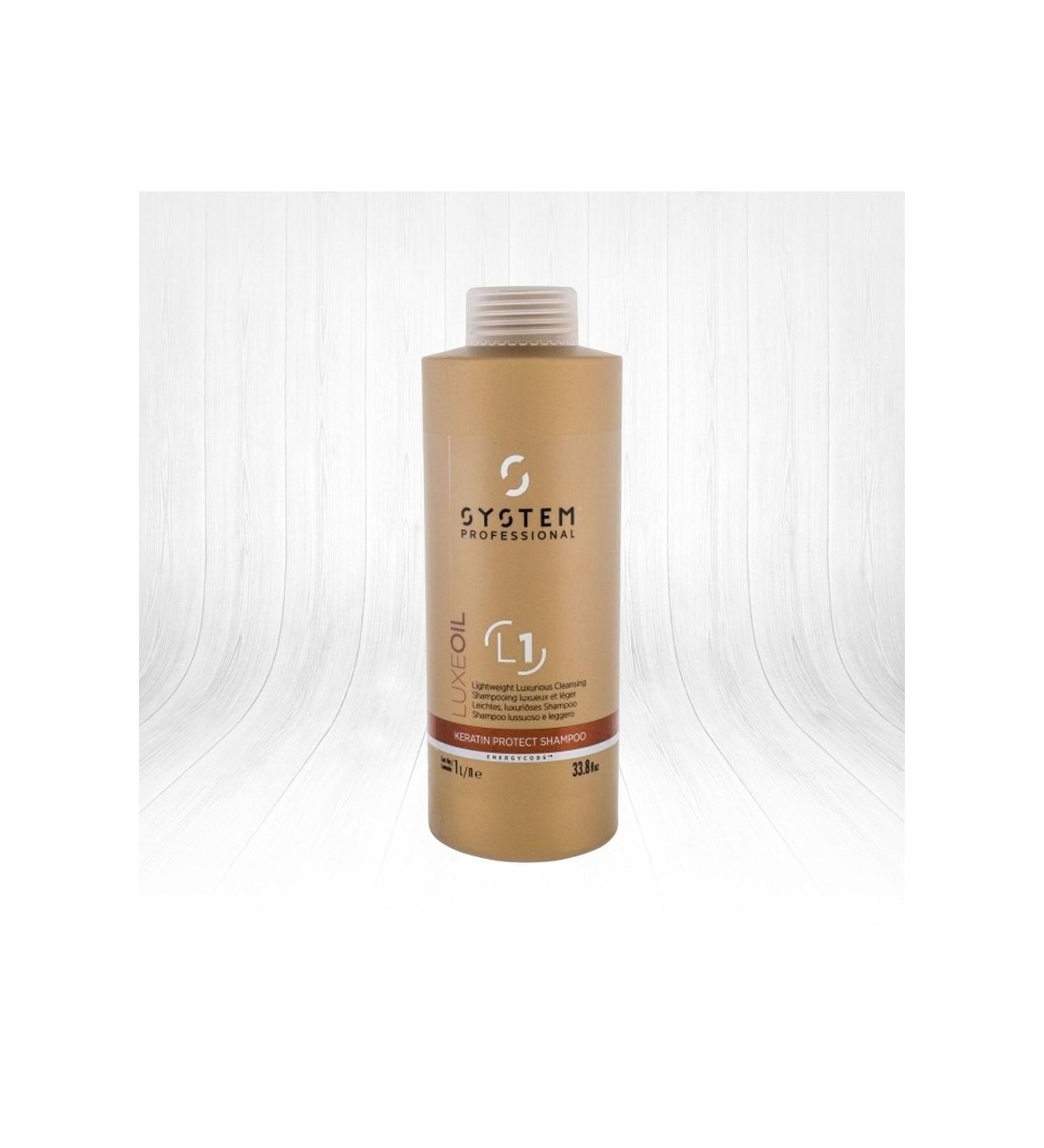 Wella System Professional Luxe Oil Keratin Protective Shampoo for Damaged Hair 1000 Ml