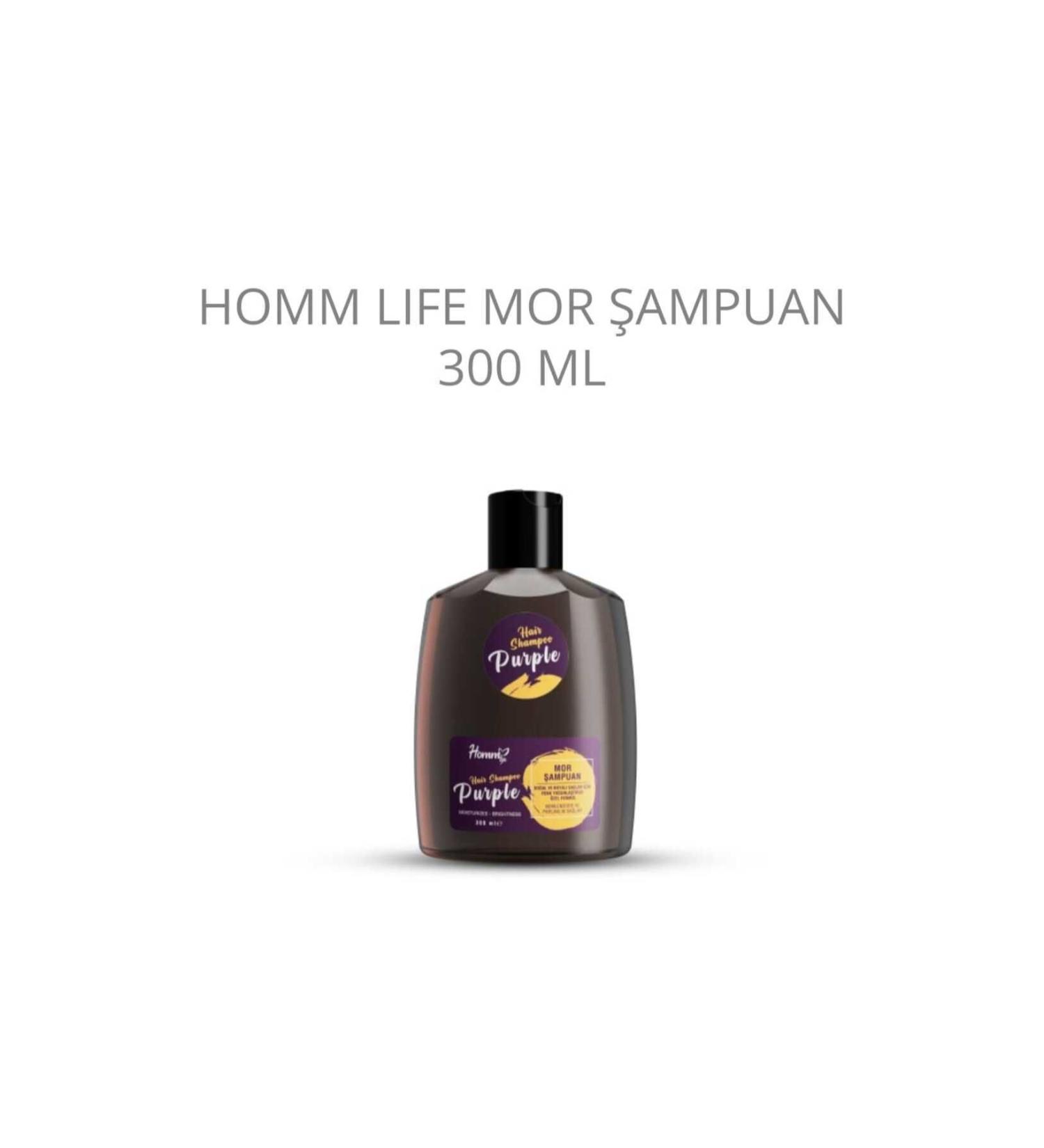 Homm Herbal For Vivid Colors and Shiny Hair: Homm Life Purple Shampoo (300 ML)