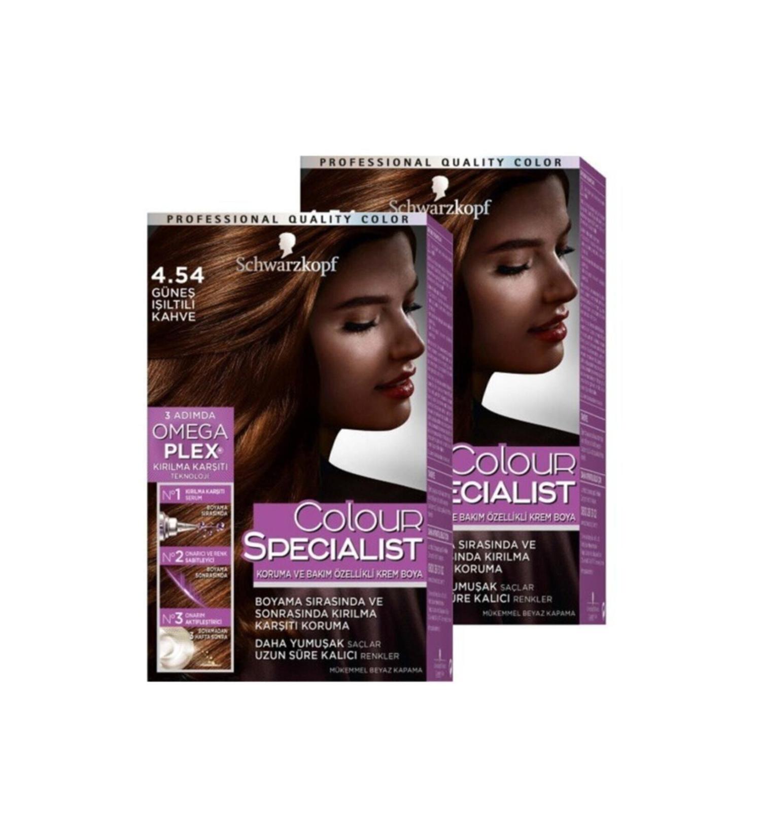 Colour Specialist 4-54 Sun Shine Brown 2 Pieces