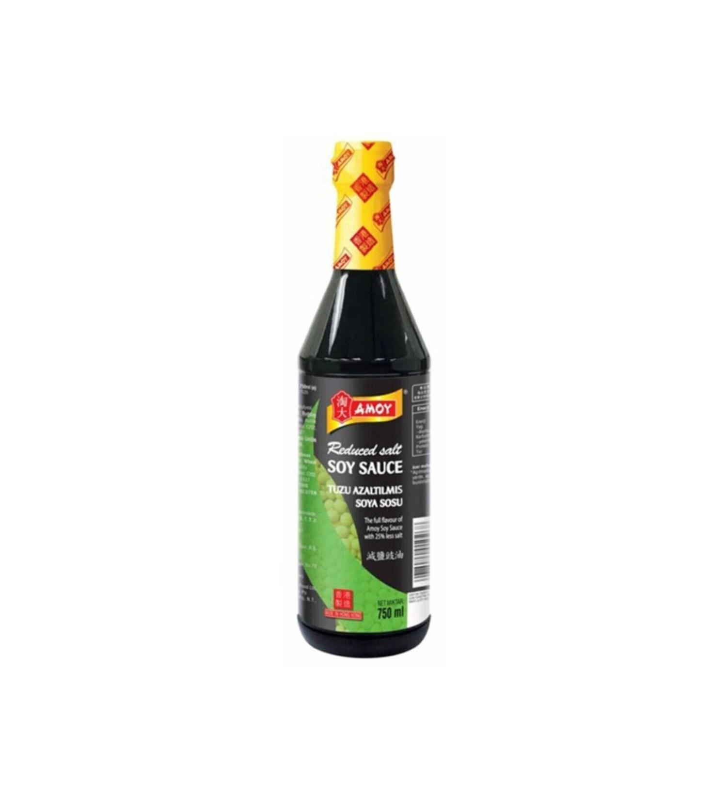 Amoy Reduced Salt Soy Sauce 750ml