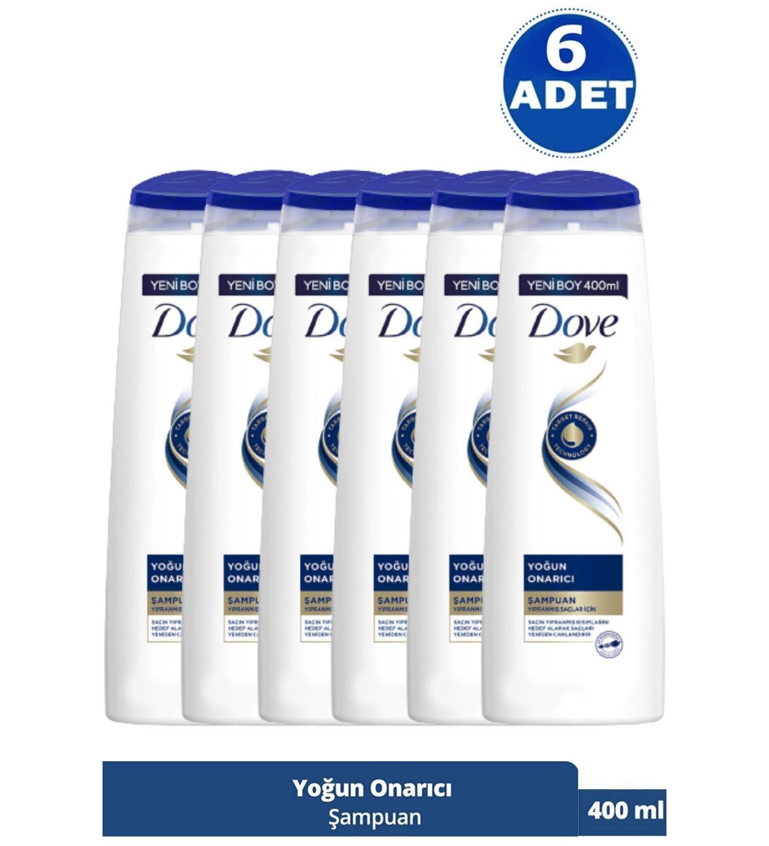 Dove Intensive Repair Shampoo 400 Ml 6 Pieces - Buy Online on GoSupps.com