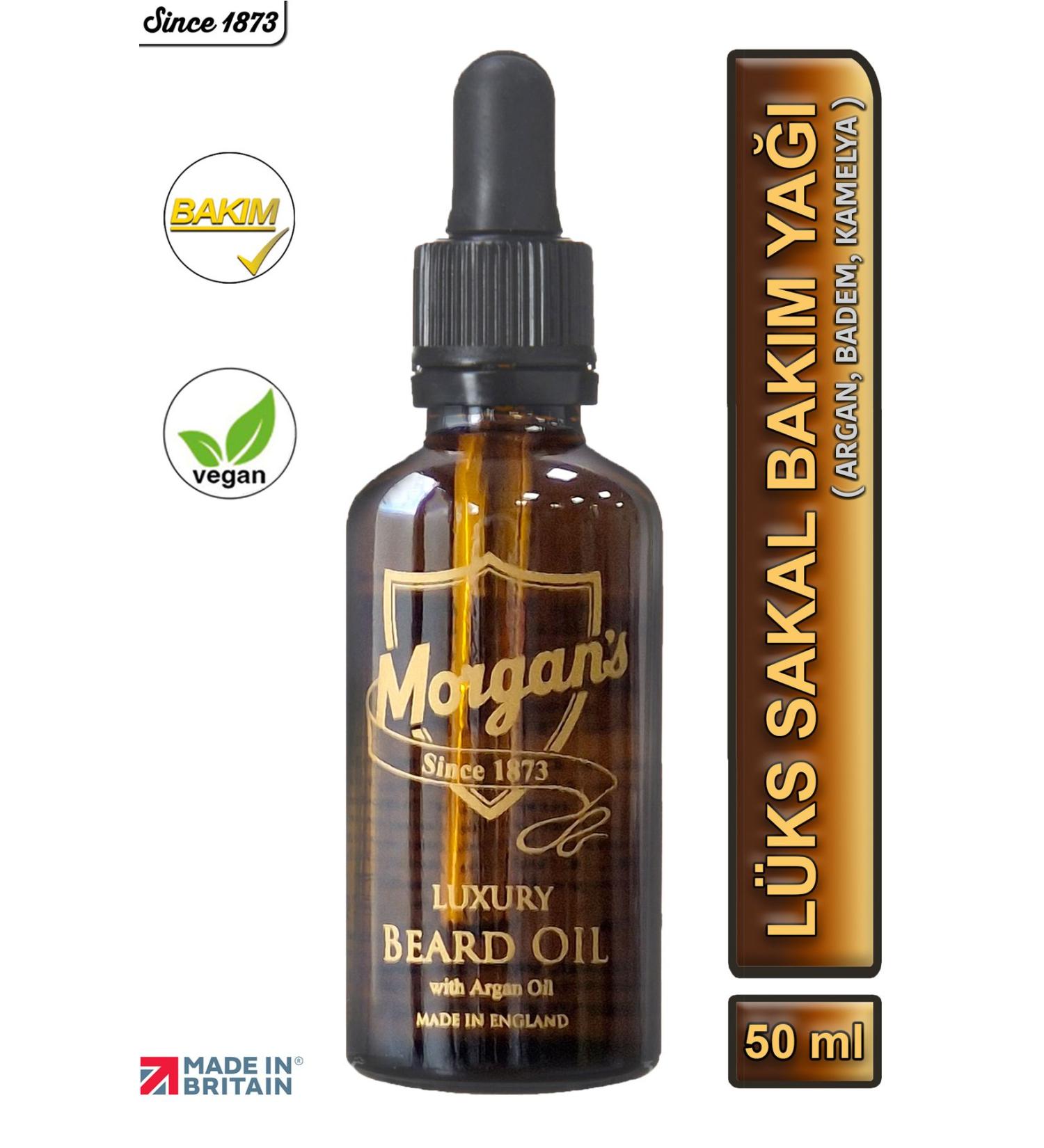 Morgan's Pomade Morgan's Luxury Beard Oil - Argan Oil Beard Care Oil 50 ml - Buy Online on GoSupps.com