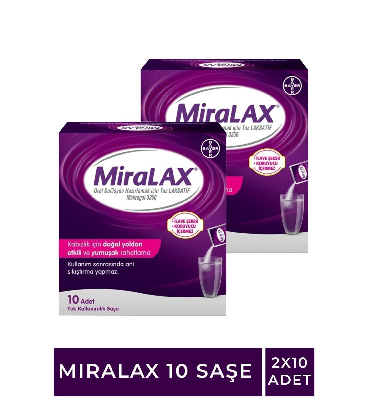 Miralax 10 Sachet 2 Pieces - Buy Online on GoSupps.com