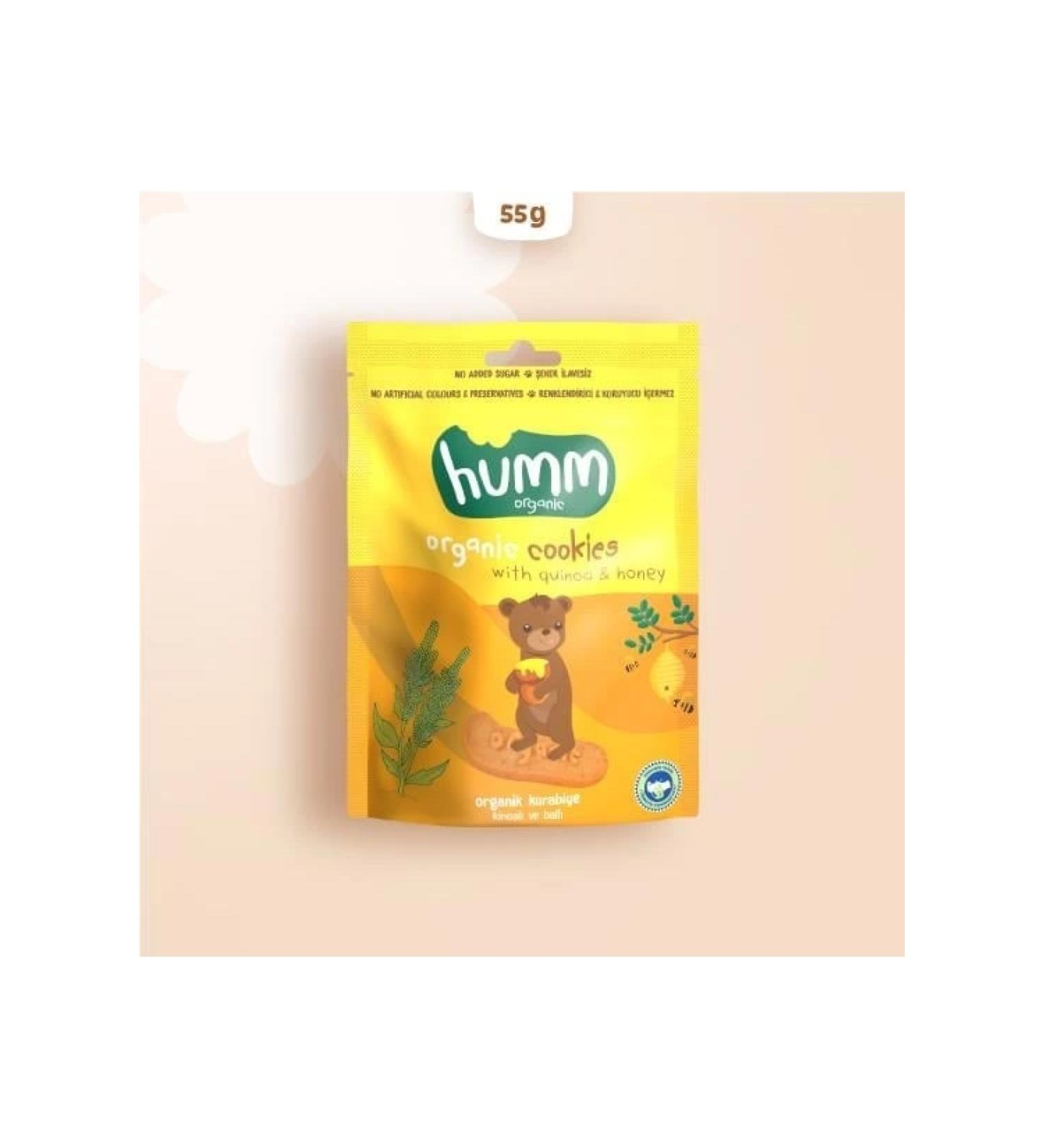 Organic Honey and Quinoa Cookies 55 gr