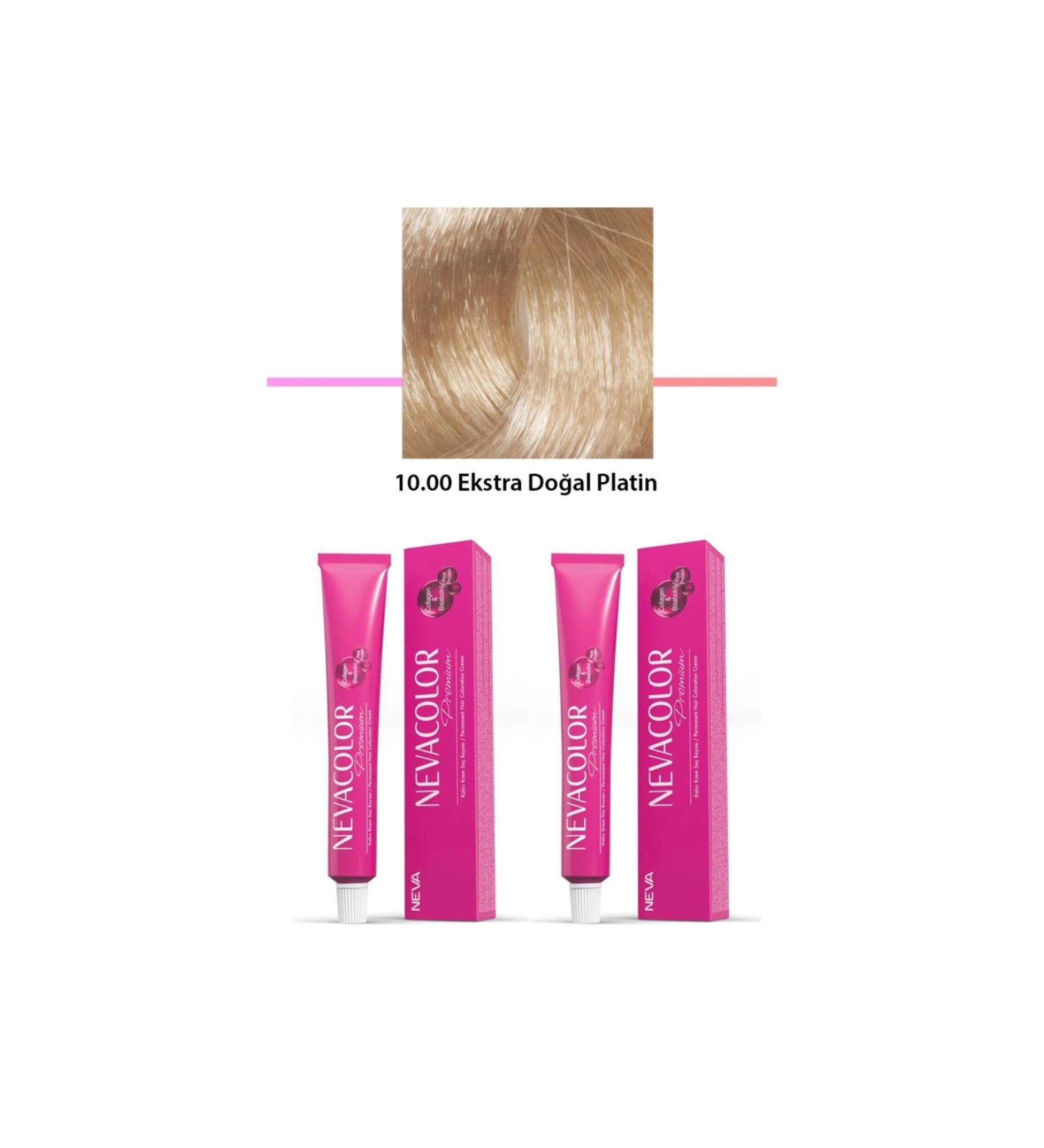 Skygo 2 Set Premium 10.00 Extra Natural Platinum - Permanent Cream Hair Dye 2 X 50 g Tube