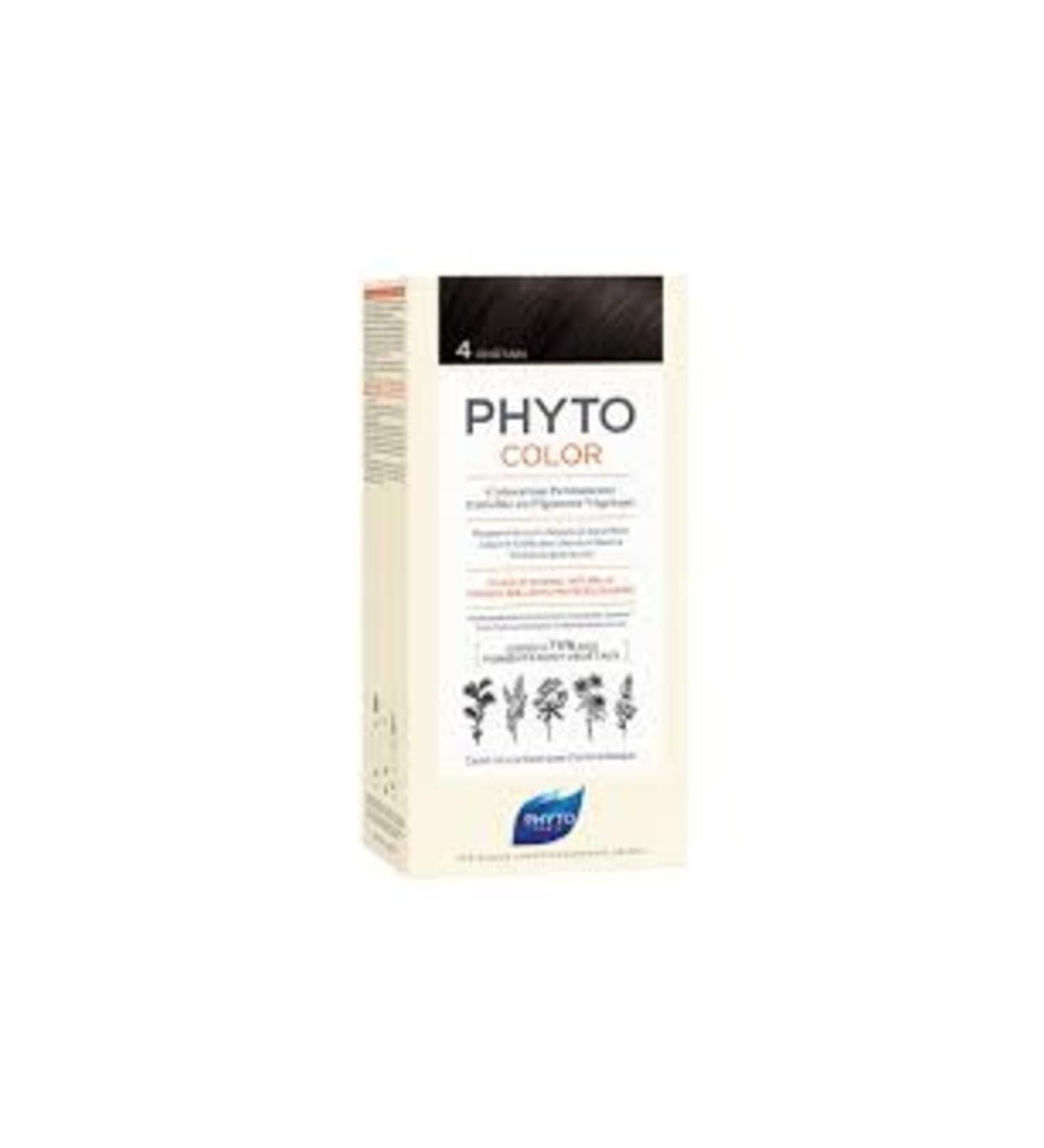 Phyto Phytocolor 4 Chestnut Ammonia-Free Permanent Herbal Hair Dye