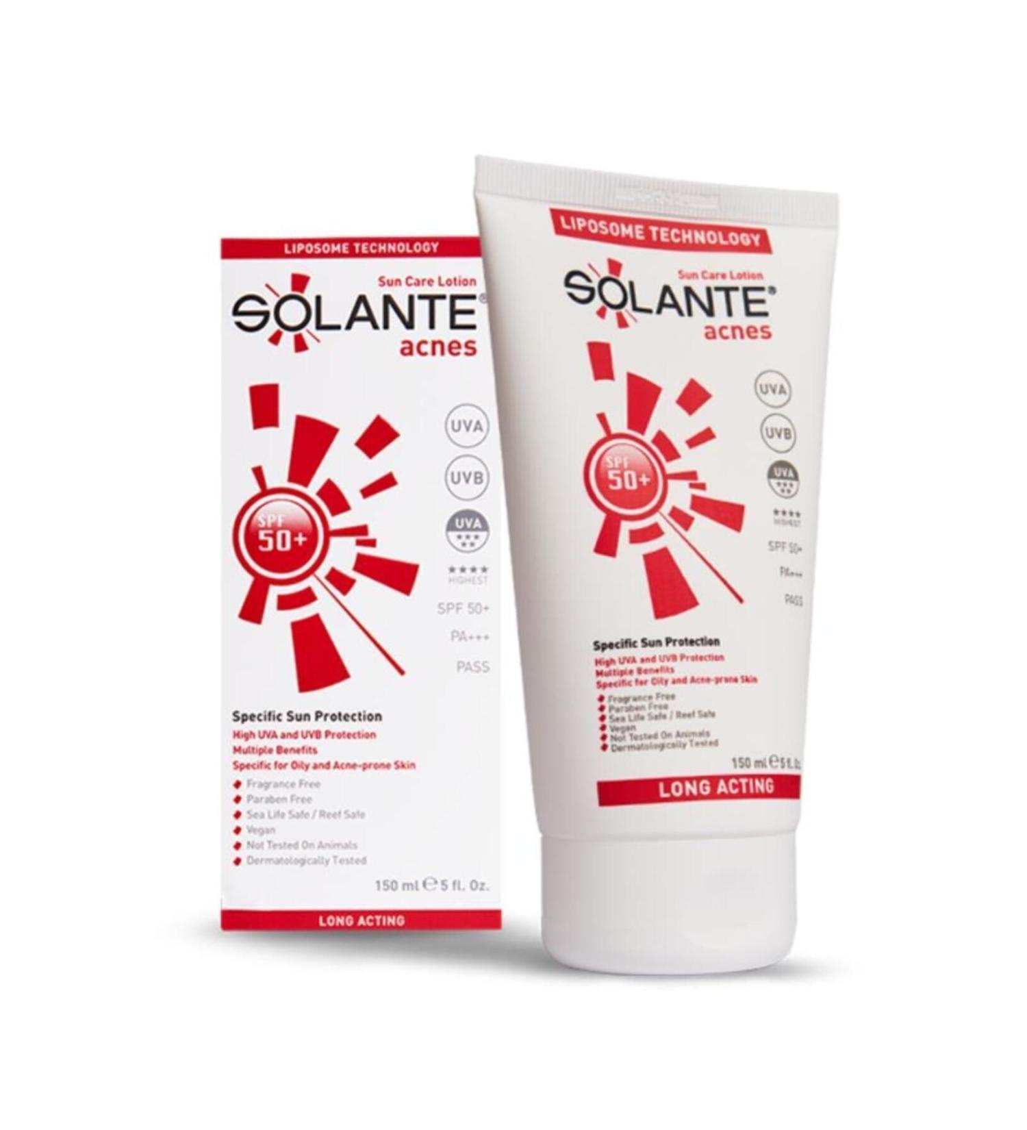 Solante Acnes Spf 50 Sunscreen Lotion 150 ml