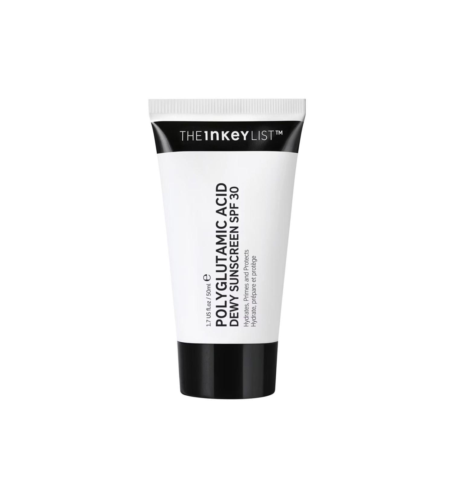 THE INKEY LIST Polyglutamic Acid Dewy Sunscreen SPF30 - SPF30 Face Sun Cream 50 ml