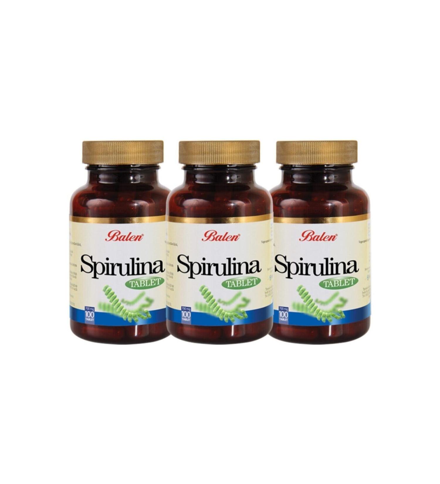 Balen Spirulina 100 Tablets X 3 Pieces