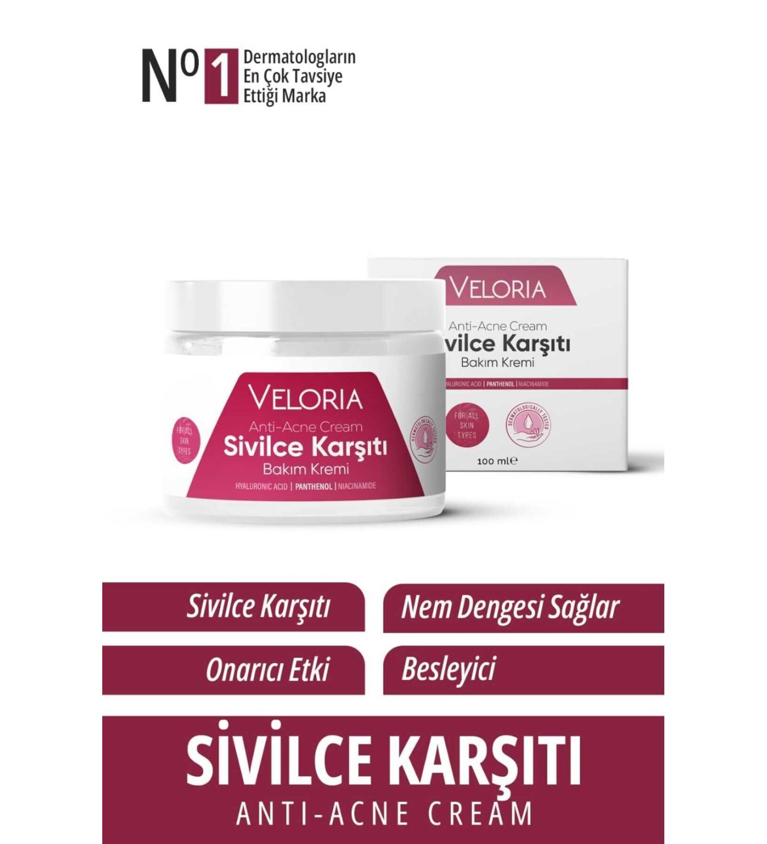 Veloria Cosmetics Acne Blackhead Remover Cream 100ml - Buy Online on GoSupps.com