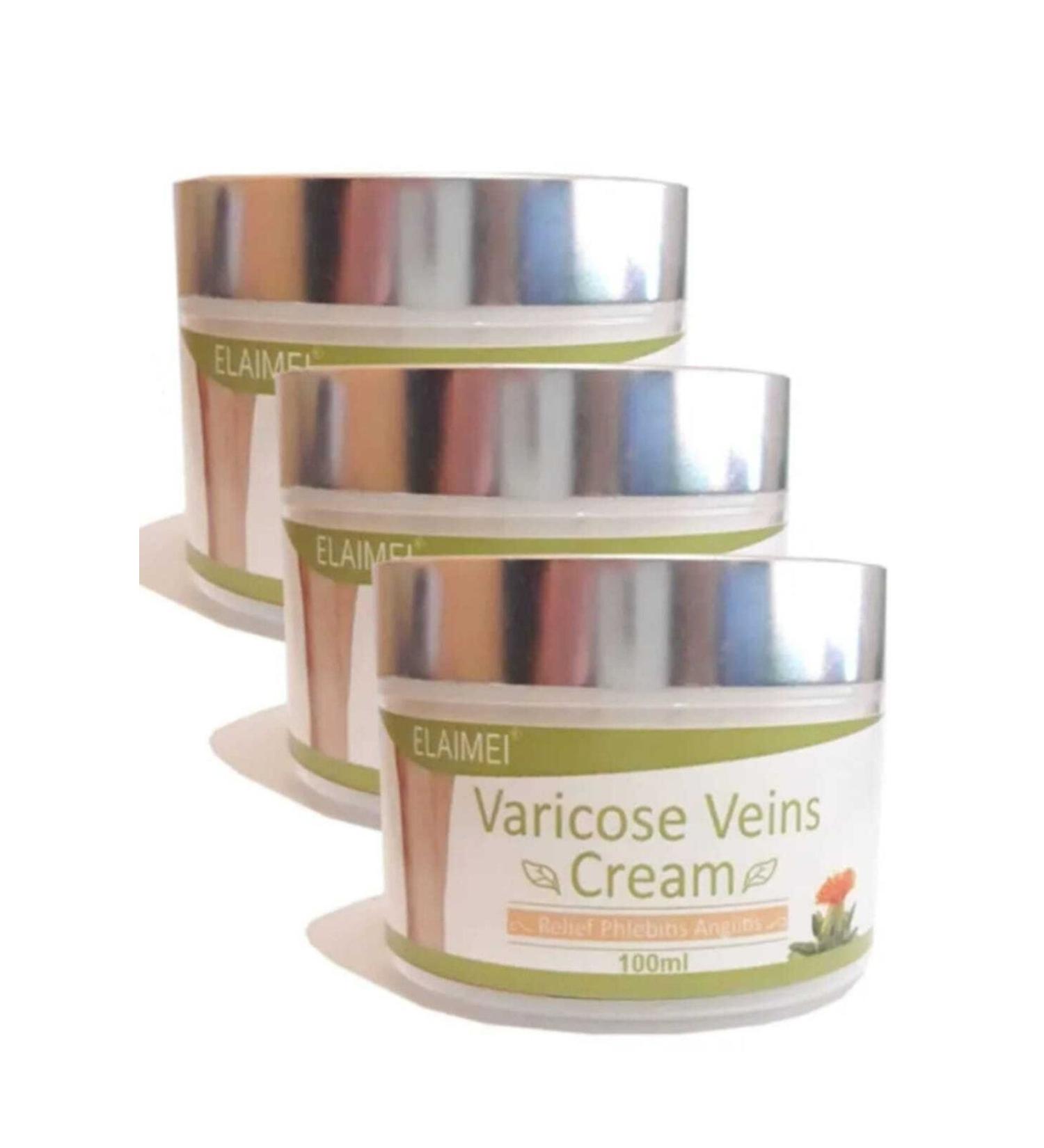 ELAIMEI Spider Varicose Veins Cream Varicose cellulite knee leg care cream 3 pieces - 100 ml - Buy Online on GoSupps.com