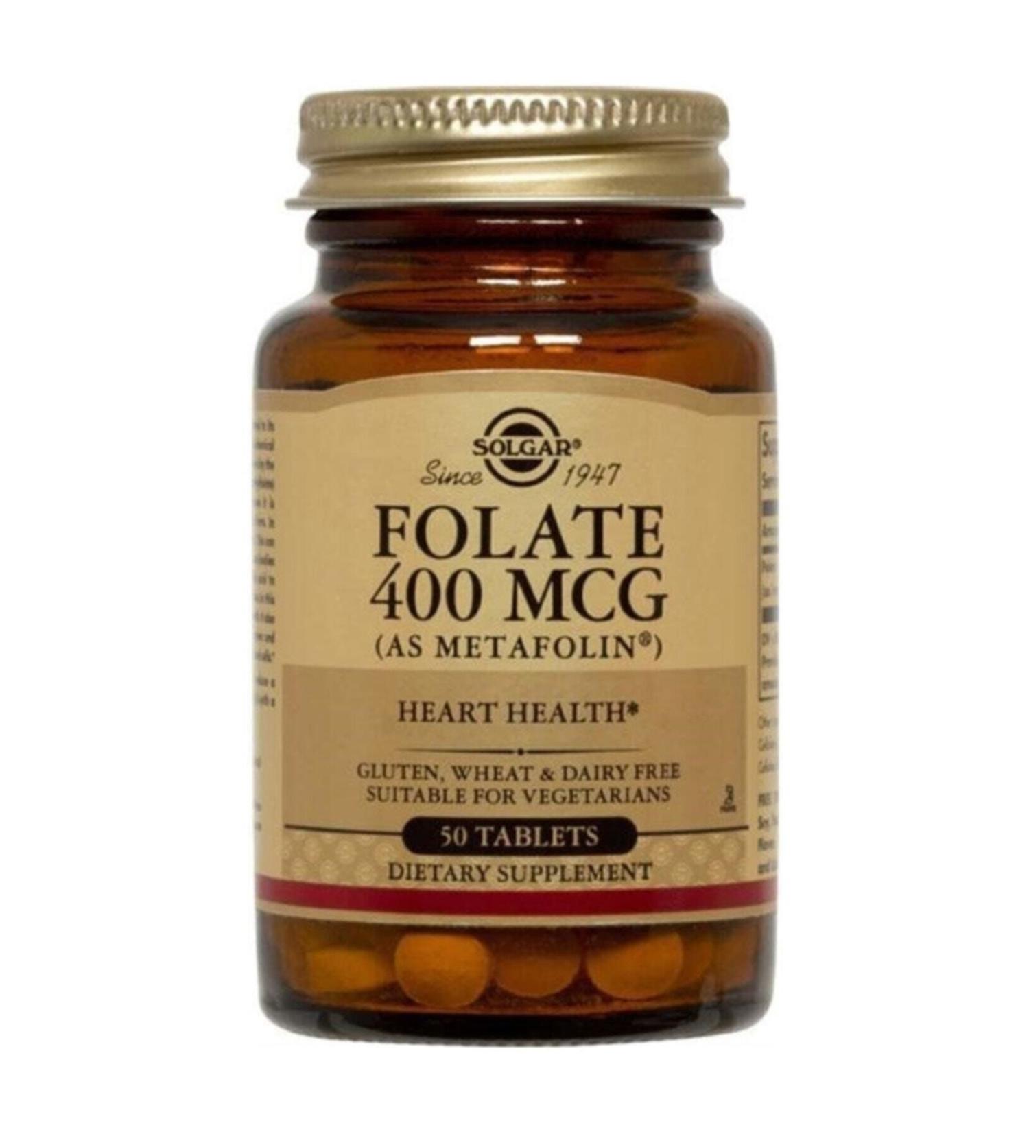 Solgar Folate 400 Mg 50 Tablets