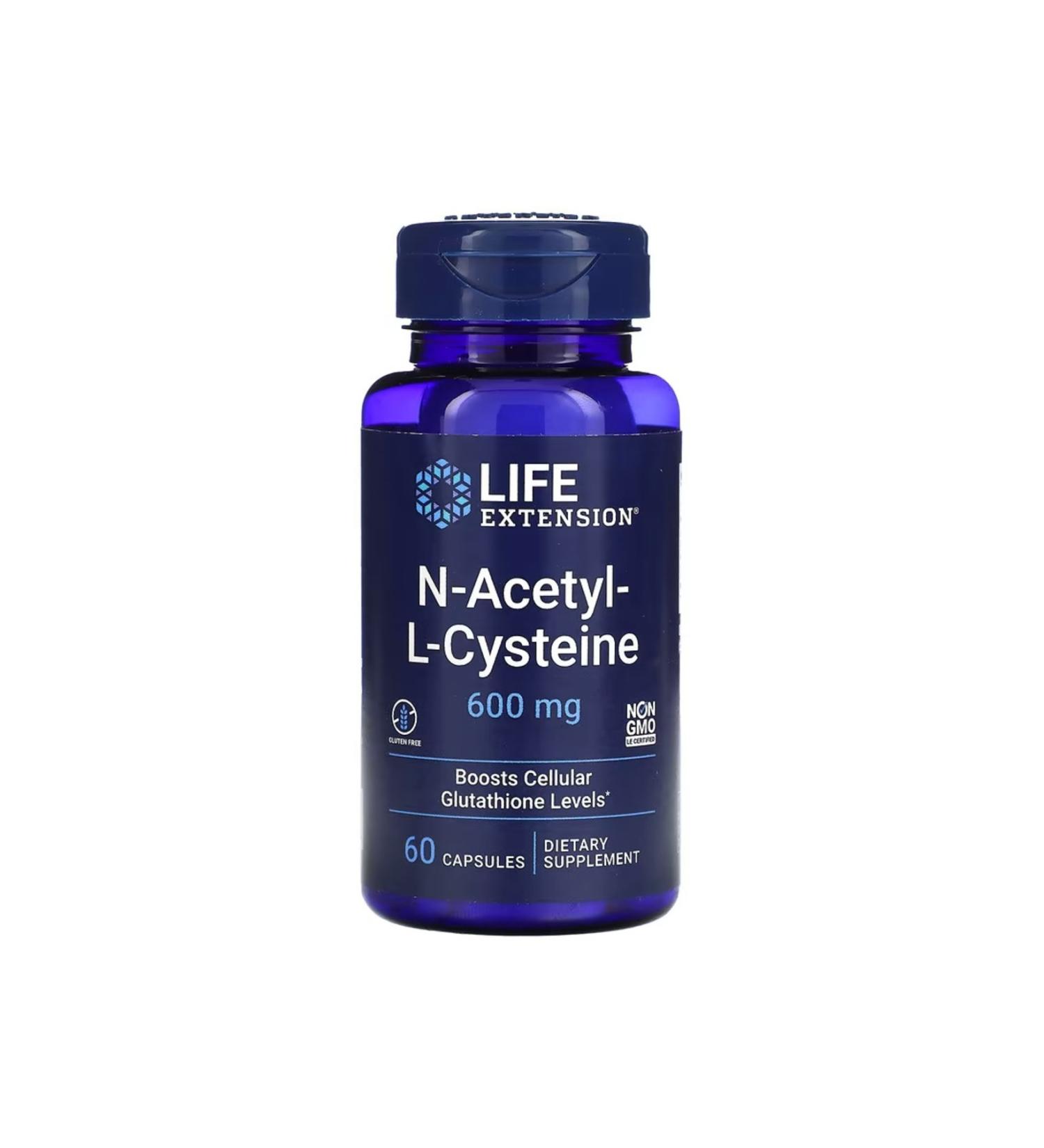 Life Extension N-Acetyl-L-Cysteine 600 mg 60 Capsules