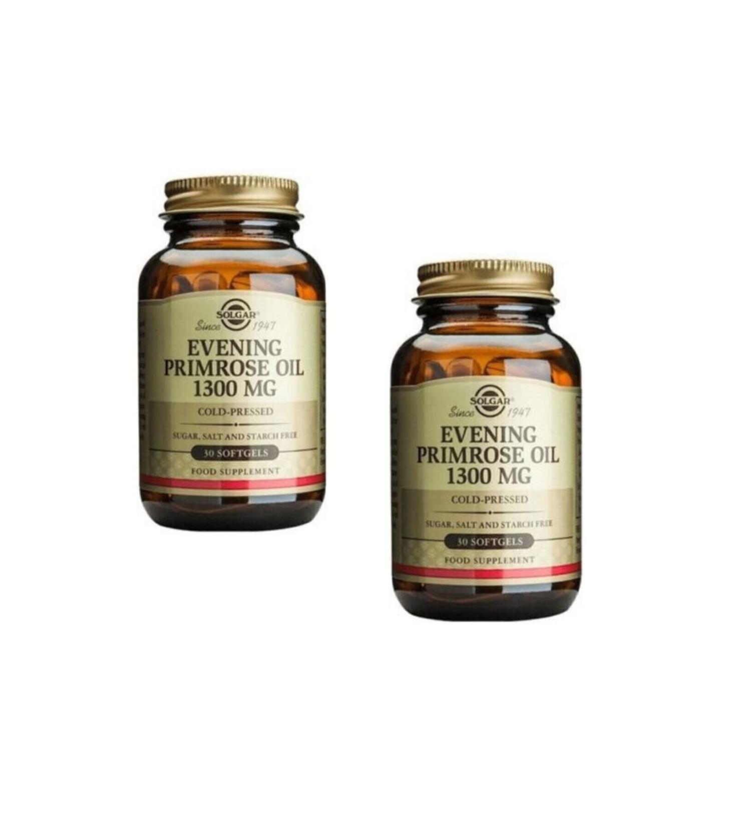 Solgar Evening Primrose Oil 1300 mg - 30 Softgels X 2 Pieces