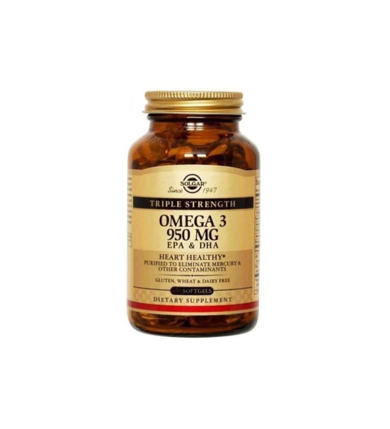 Solgar Omega-3 950 Mg 50 Capsules