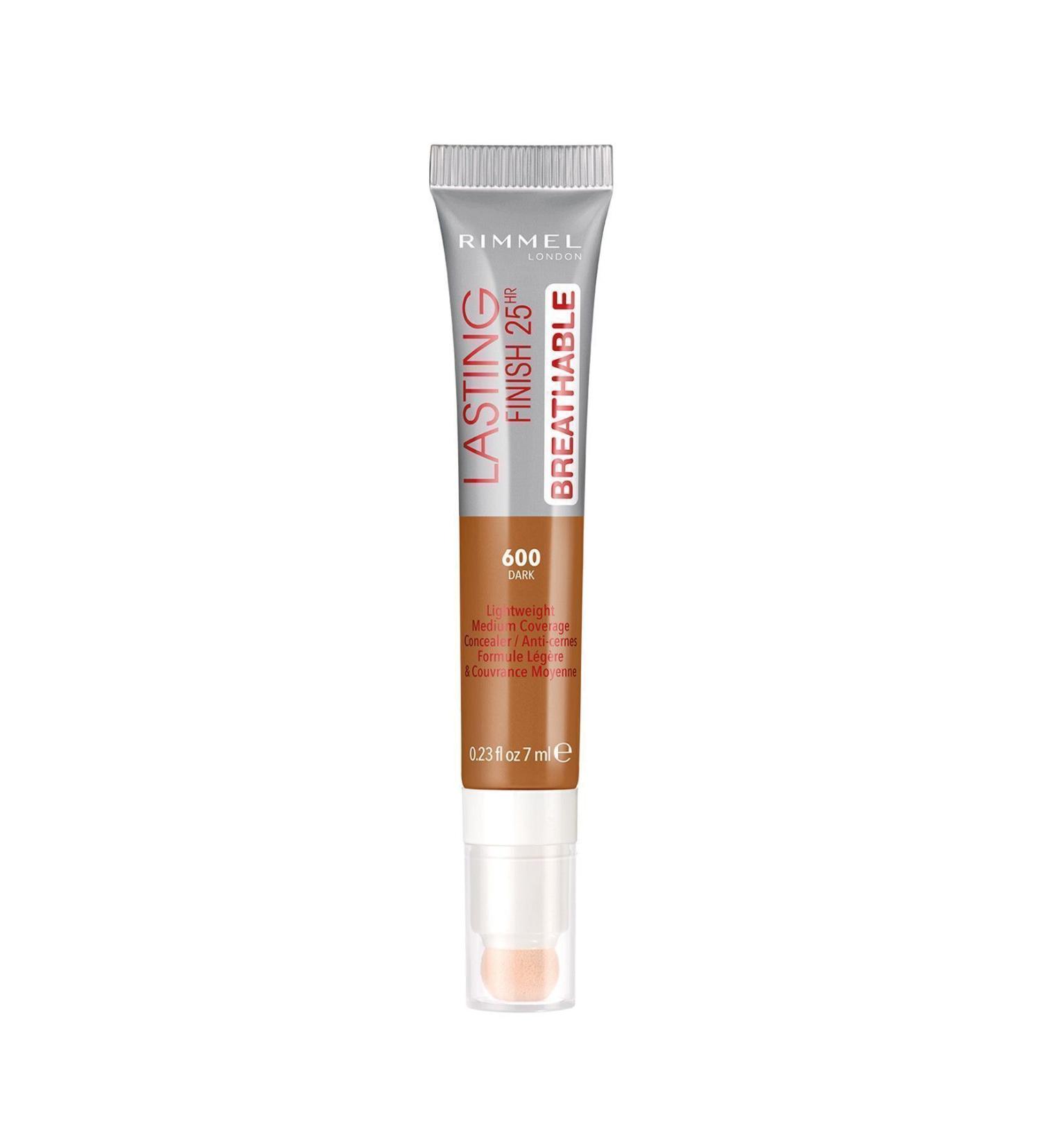 Rimmel London Concealer - Lasting Finish 25HR Breathable Concealer 600 Dark - Buy Online on GoSupps.com