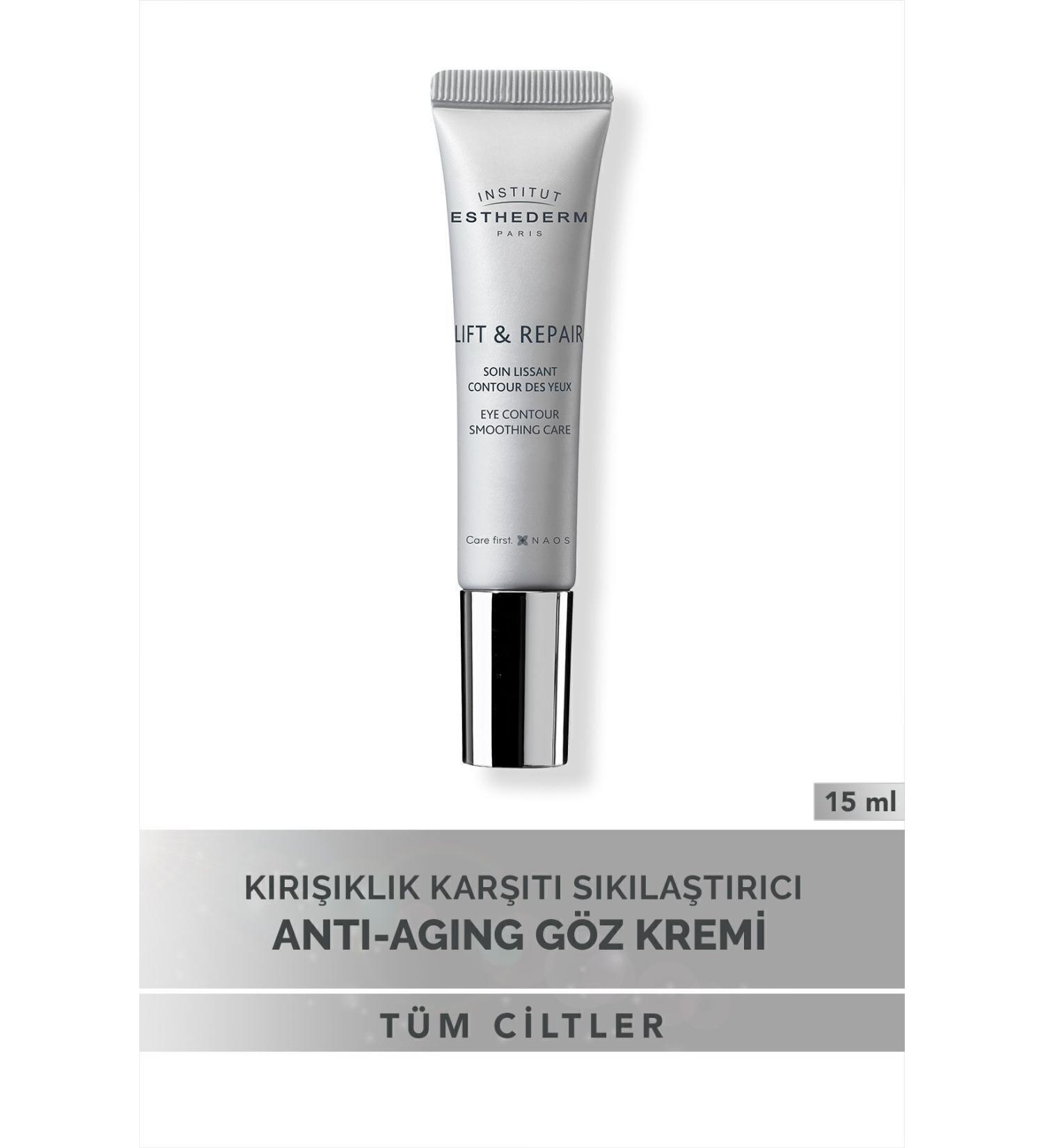 INSTITUT ESTHEDERM Lift & Repair Eye Contour Smoothing Gel Anti-Wrinkle Repair Moisturizing Eye Cream 15ML - Buy Online on GoSupps.com