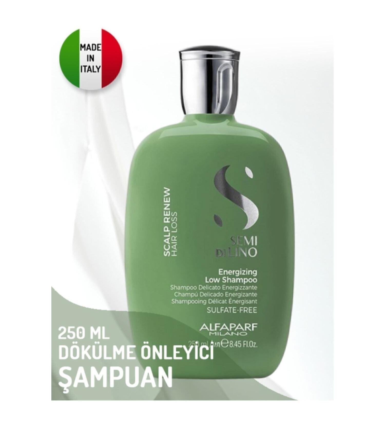 Alfaparf Semi Di Lino Scalp Renew Anti-Hair Loss Shampoo 250 ml - Buy Online on GoSupps.com