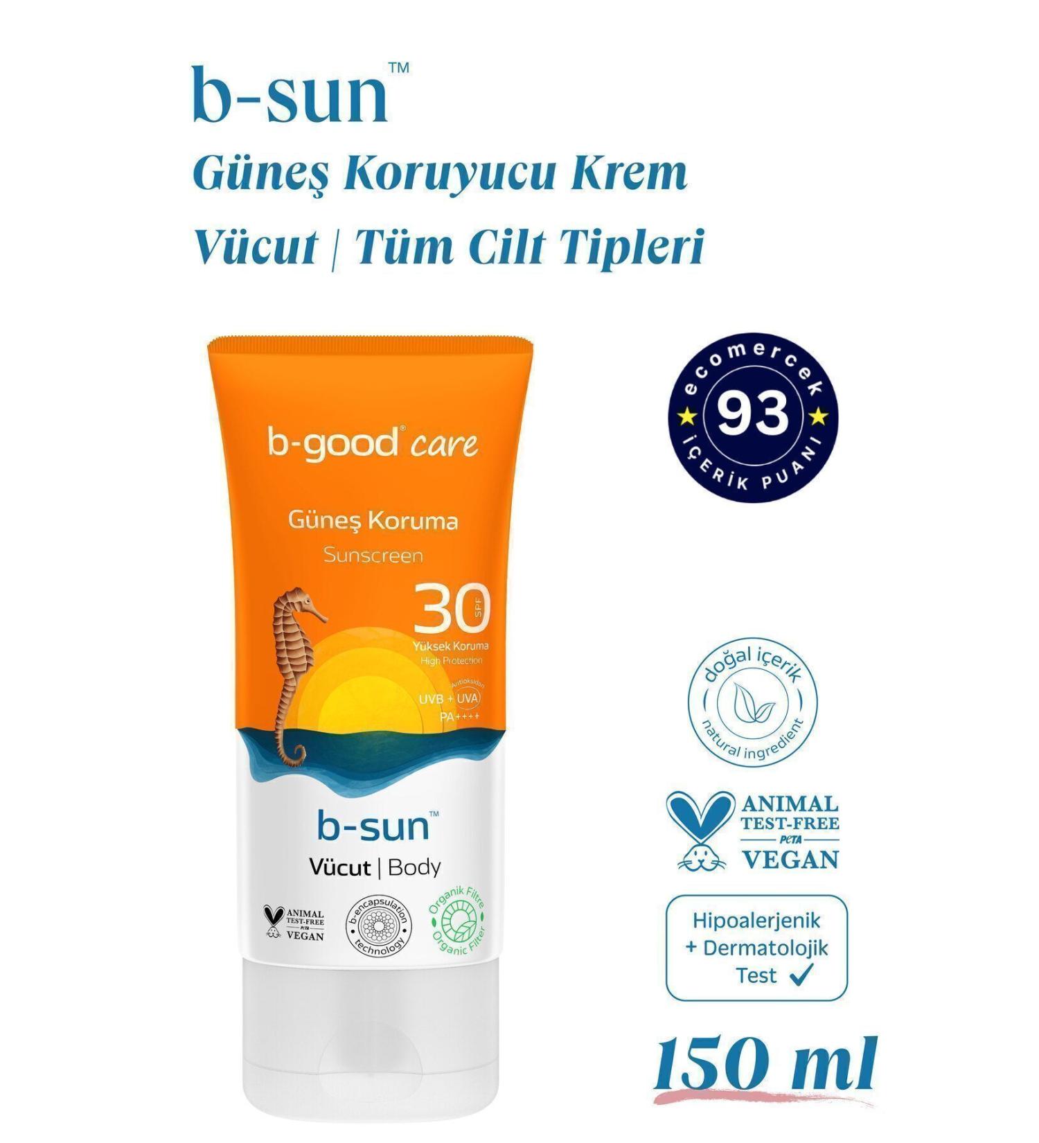 b-good care Adult Sun Cream SPF 30 Body 150 ml