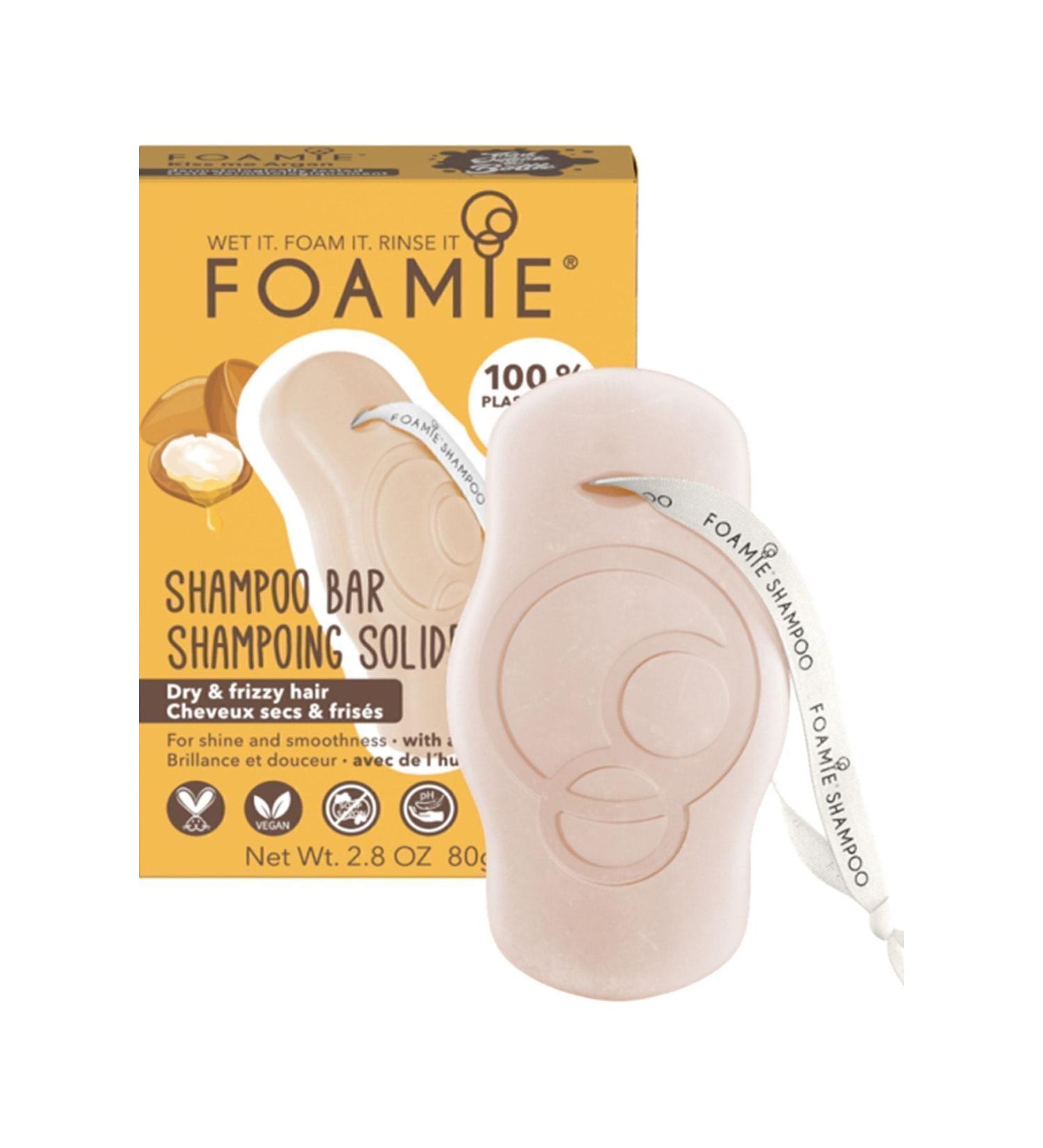 Foamie Kiss Me Argan Oil Shampoo Bar Solid Shampoo for Dry Hair 80 G - Buy Online on GoSupps.com