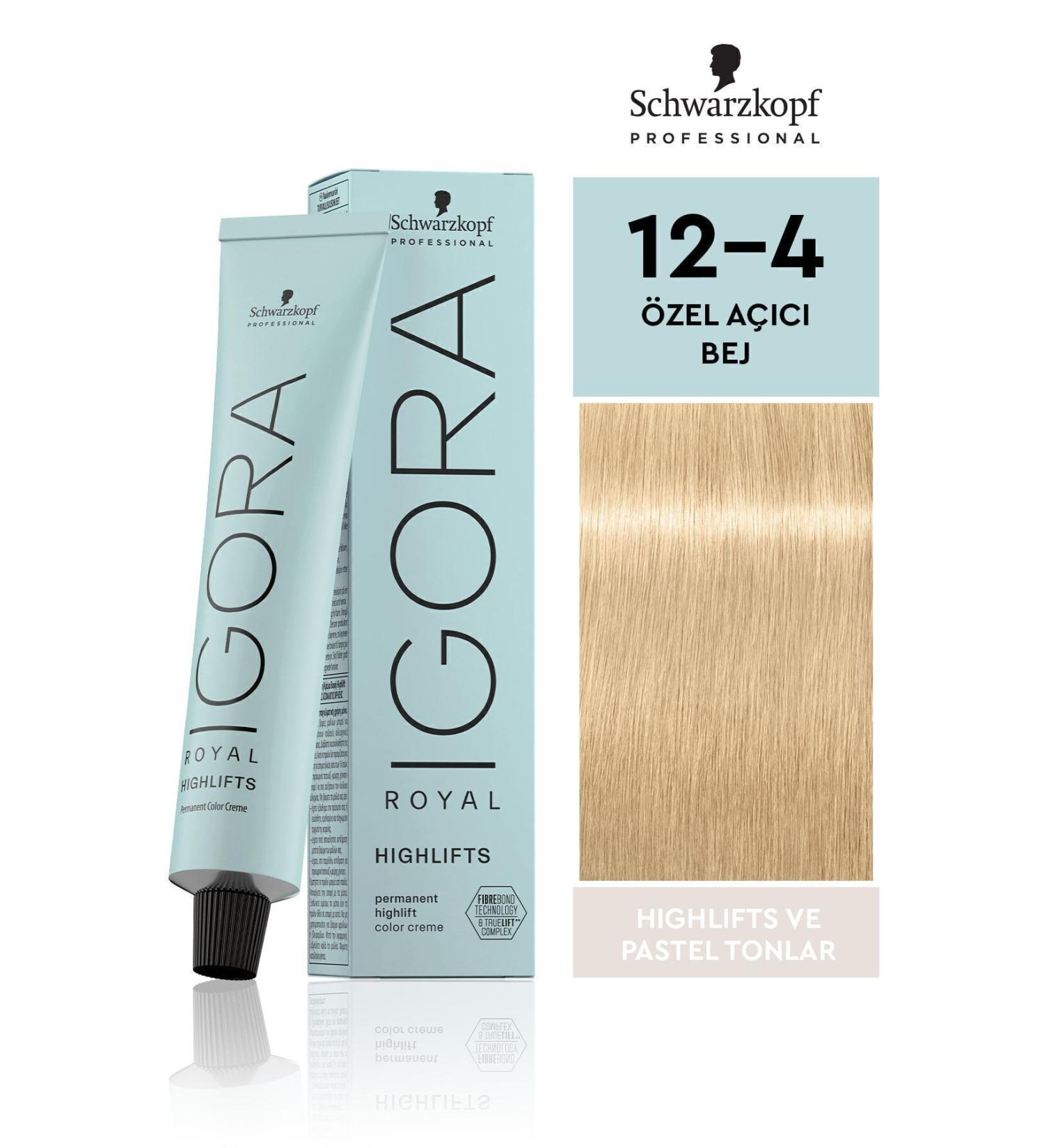 Igora Royal Highlifts Pastel Shades 12-4 Special Lightener - Beige 60ml - Buy Online on GoSupps.com