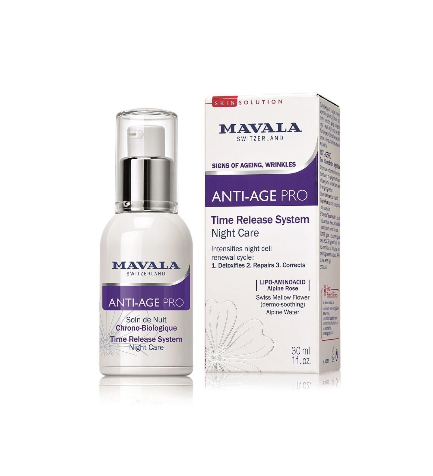 Mavala Night Cream - Anti Age Pro 30 Ml 7618900555013 - Buy Online on GoSupps.com