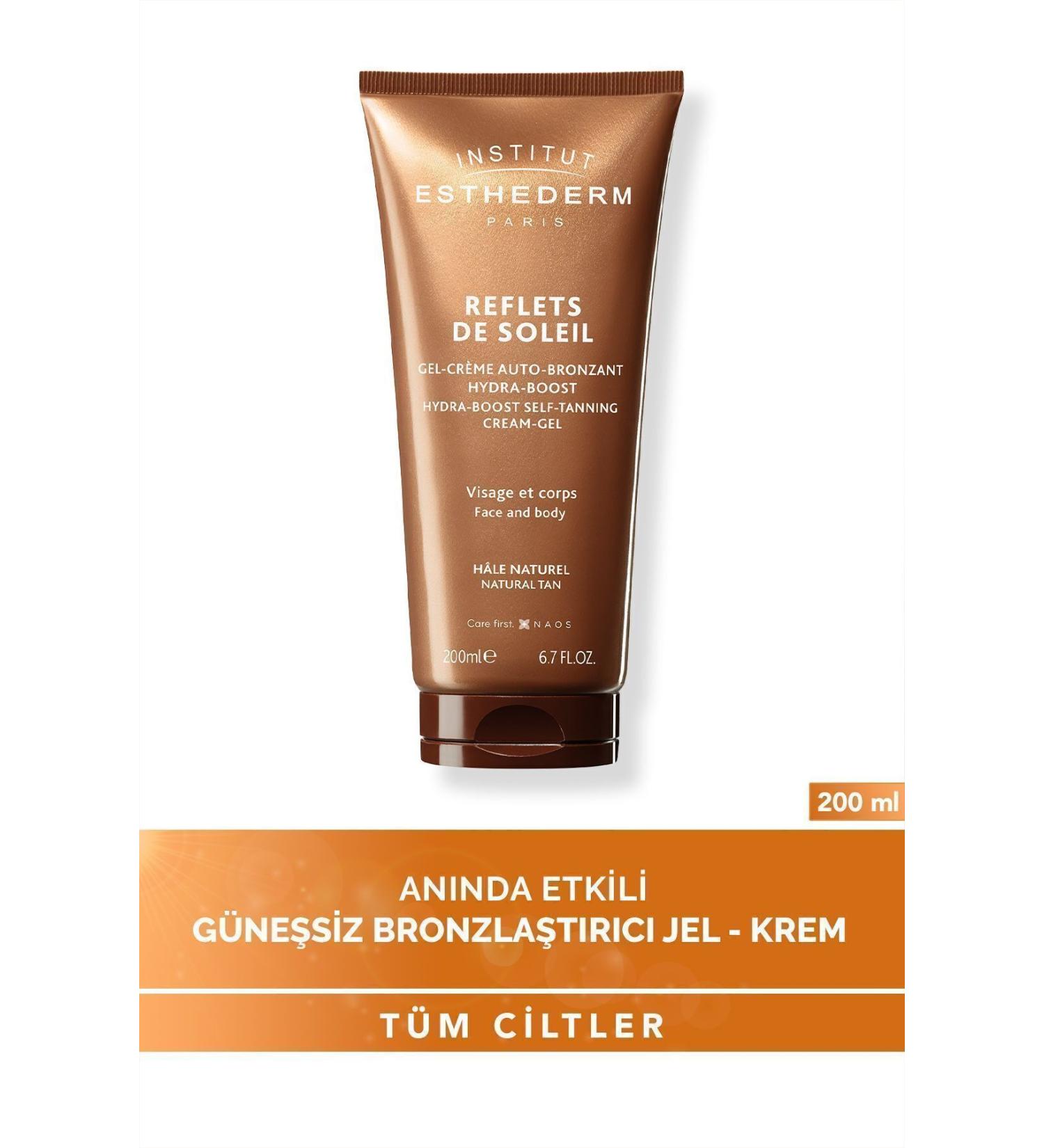 INSTITUT ESTHEDERM Hydra Boost Self Tanning Cream-Gel Sunless and Permanent Effective Bronzing Gel 200ML - Buy Online on GoSupps.com