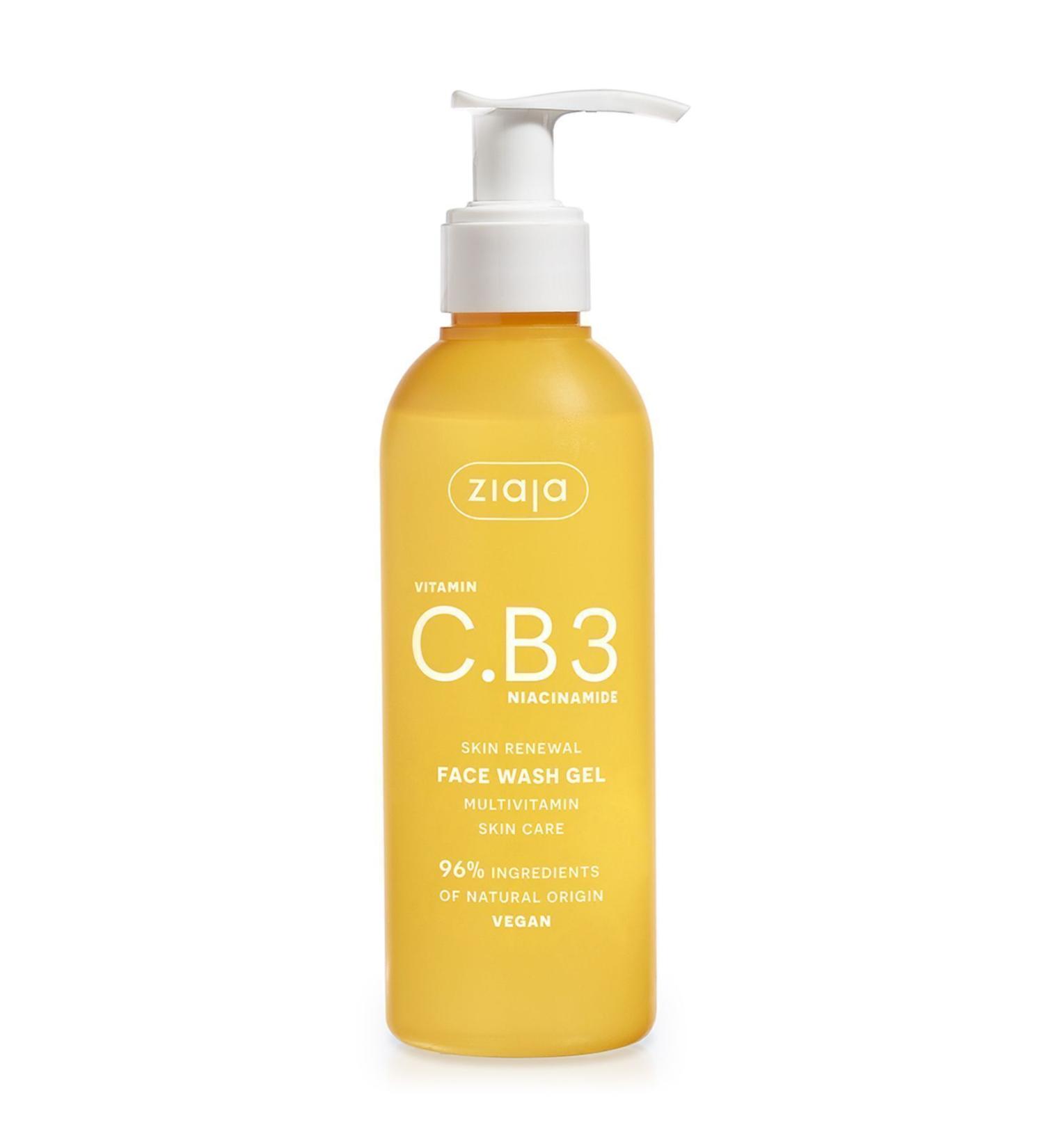 Ziaja VITAMIN C.B3 NIACINAMIDE FACE CLEANSING GEL 190 ML - Buy Online on GoSupps.com