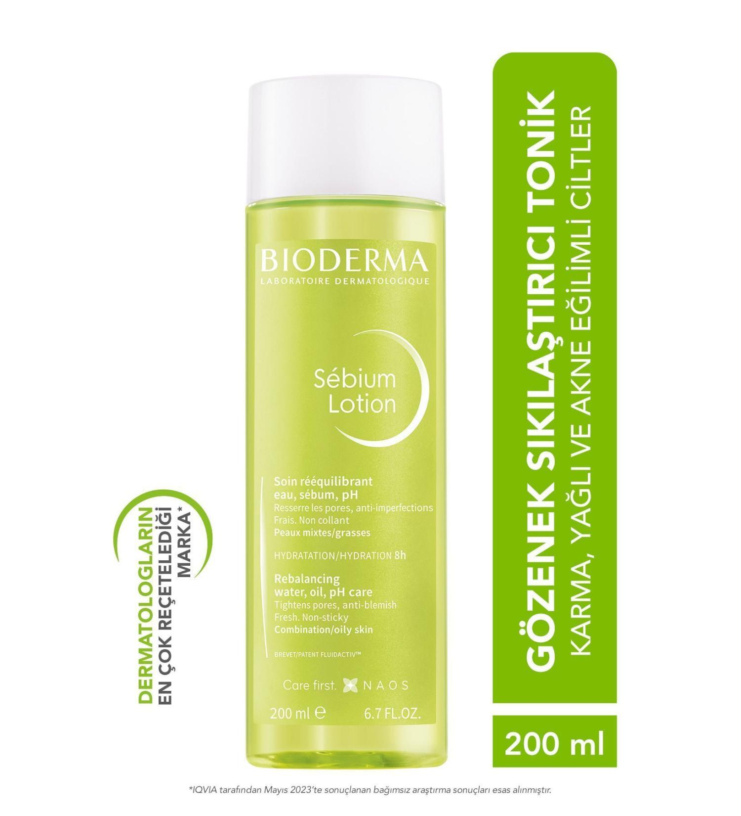 Bioderma Sebium Lotion Pore Tightener Anti-Blackhead Purifying Salicylic Acid Tonic 200 ml - Buy Online on GoSupps.com