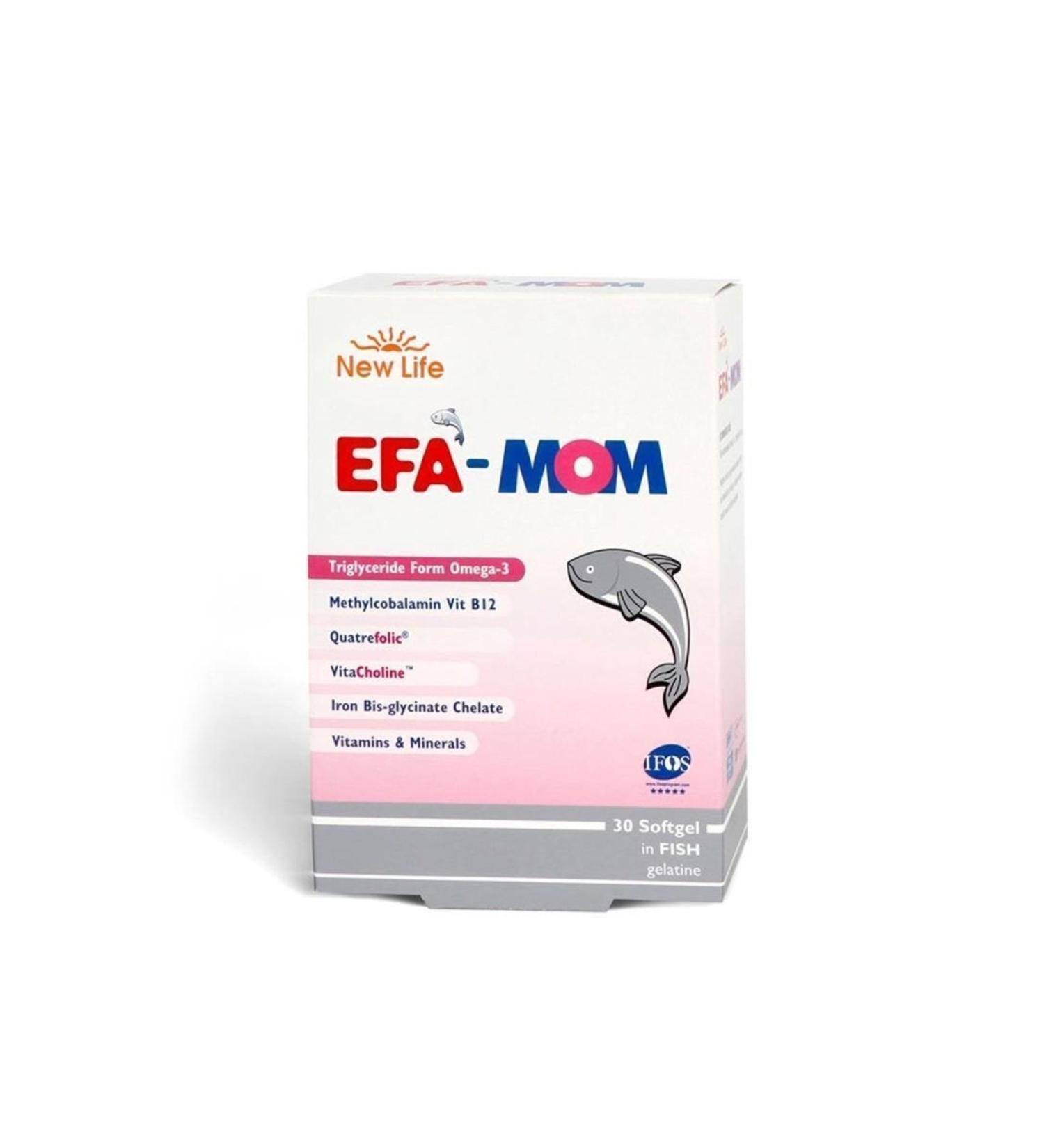 New Life Efa Mom Food Supplement 30 Capsules
