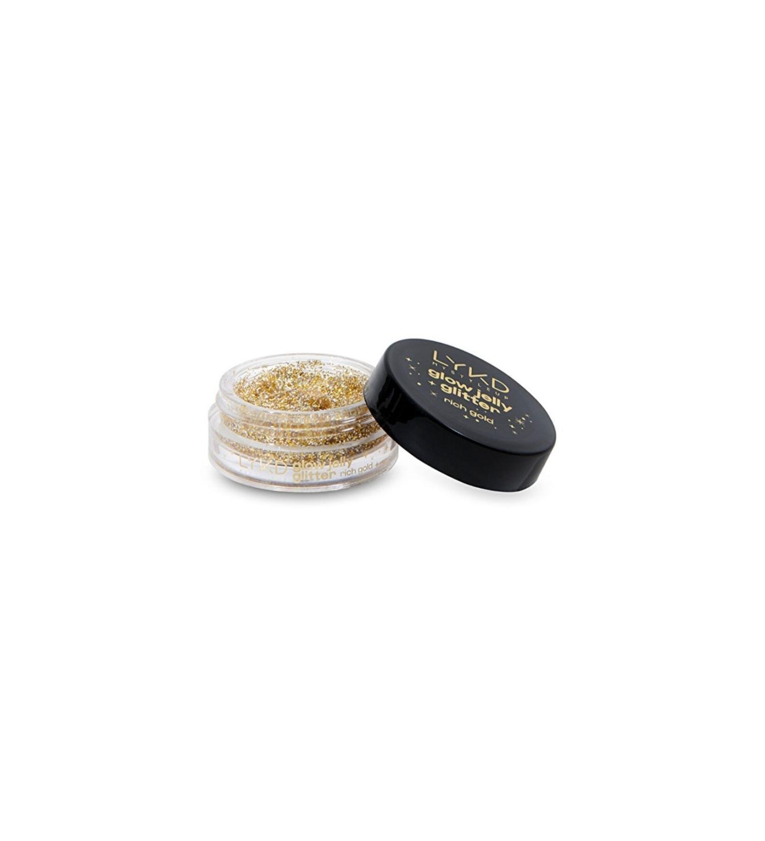 lykd Glow Jelly Glitter Rich Gold Eyeshadow - Buy Online on GoSupps.com
