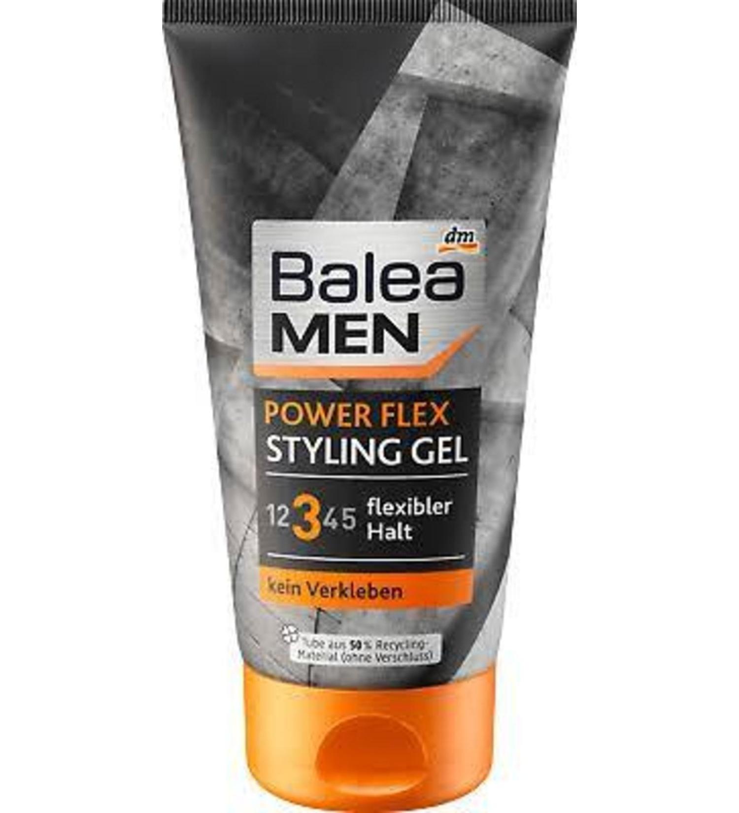 BALEA Men Styling Gel Power Flex 150ml / 5.07 Fl Oz - Hair Care from Germany