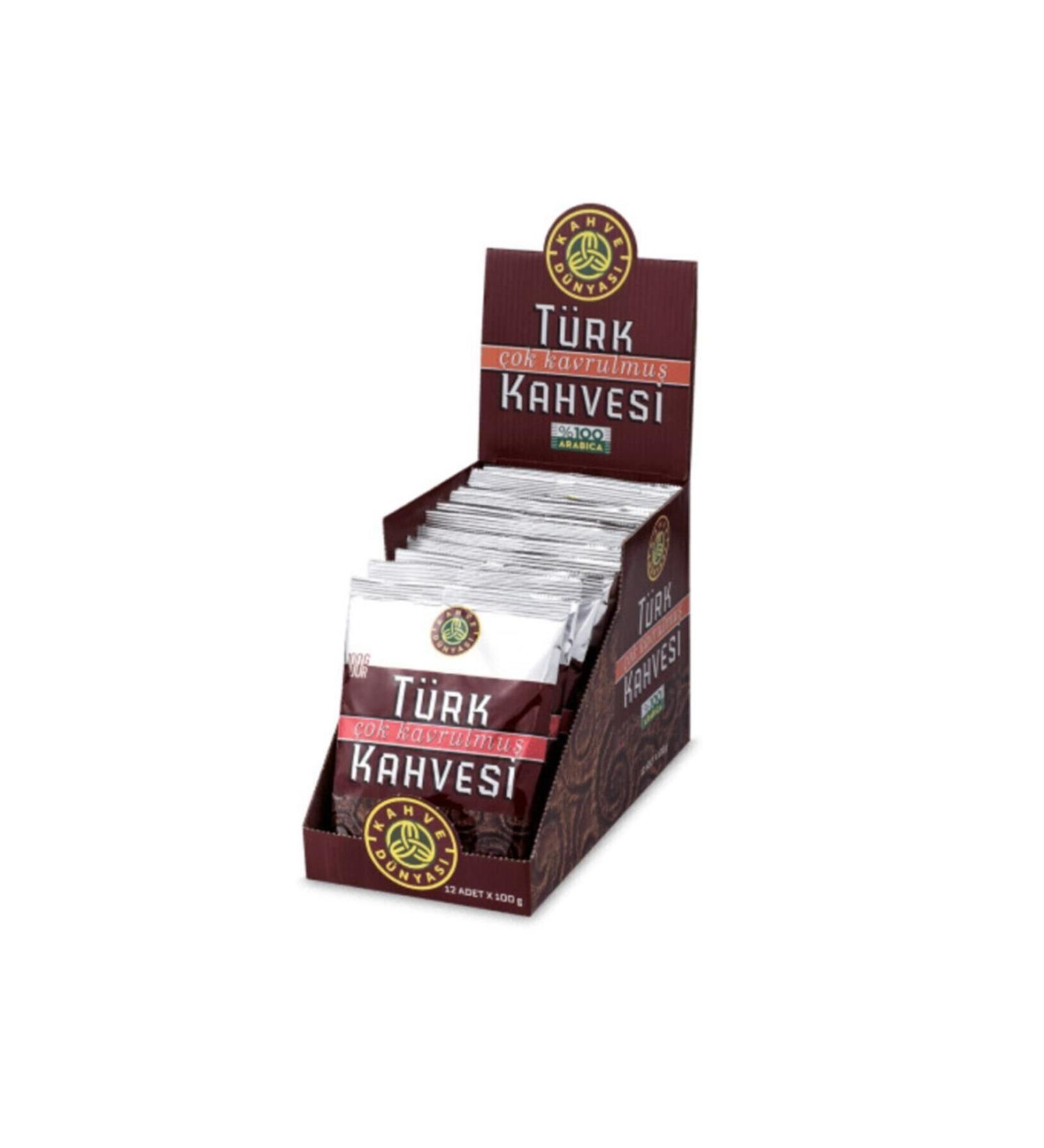 Kahve D nyas Deep Roasted Turkish Coffee 100 Gr. 12 Pieces