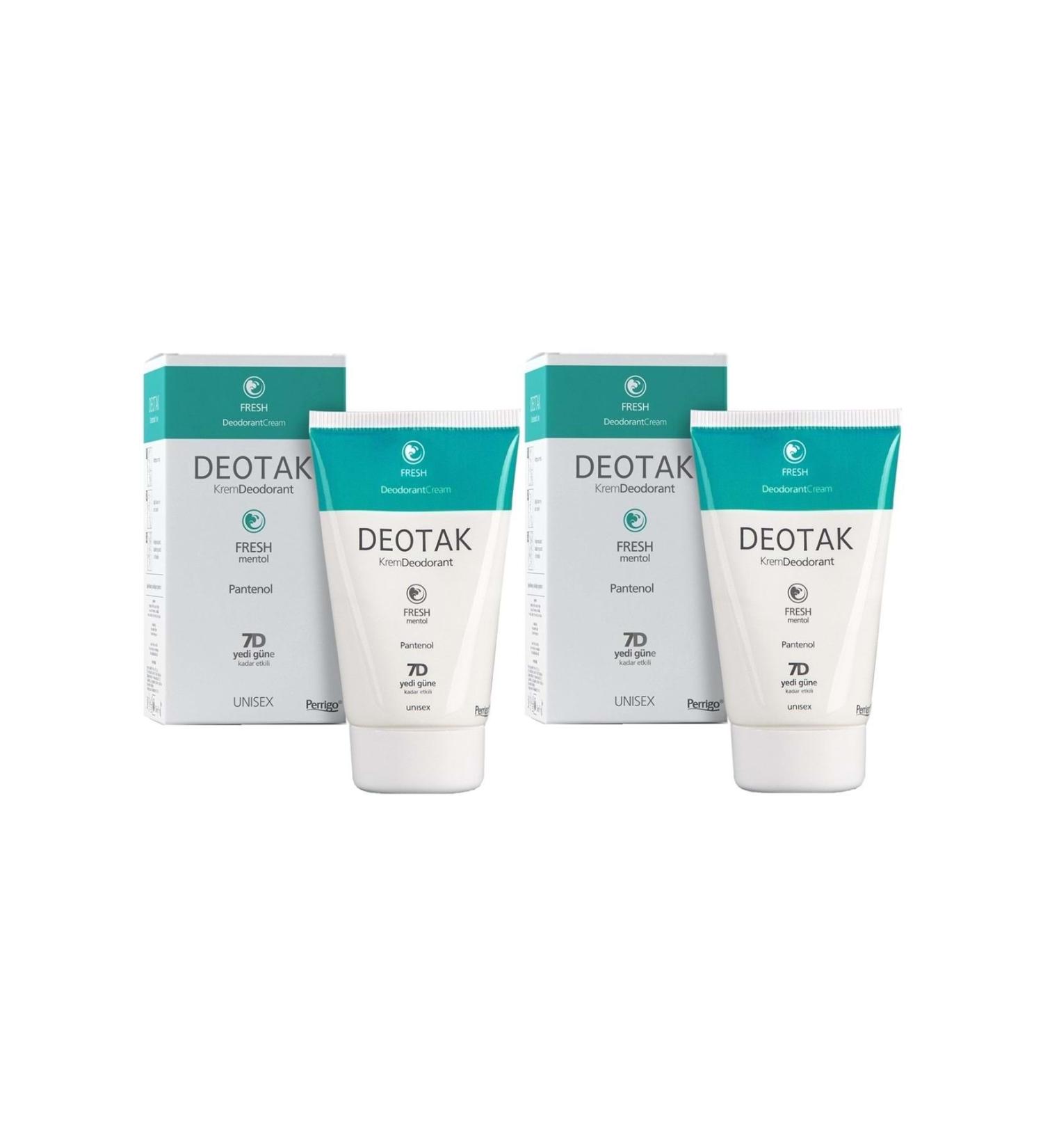 Deotak (STD) Deotak Cream Deodorant 35ML Fresh (Menthol) (Set of 2) (SINGLE)