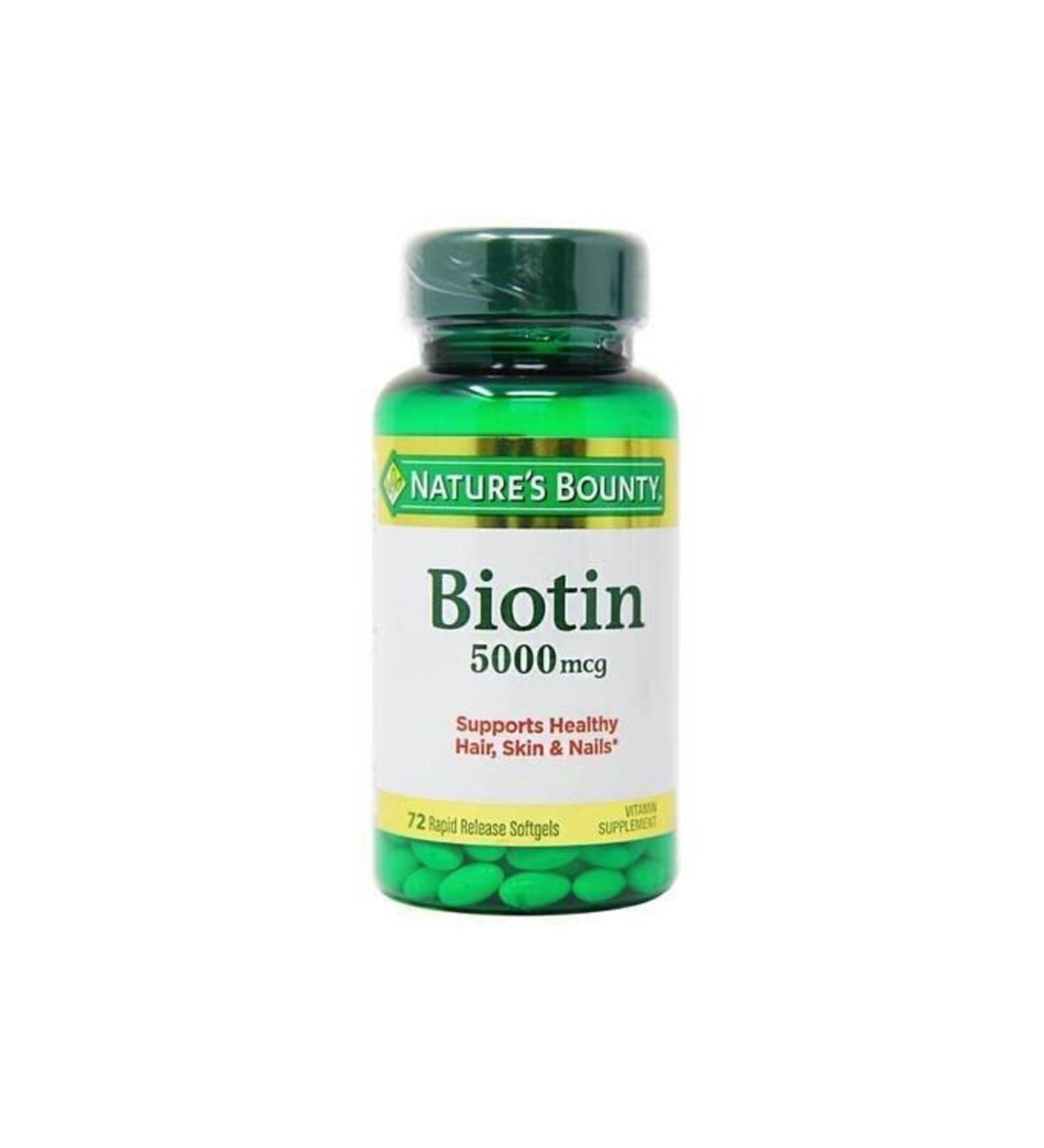 Natures Bounty Biotin 5000mg 72 Tablets