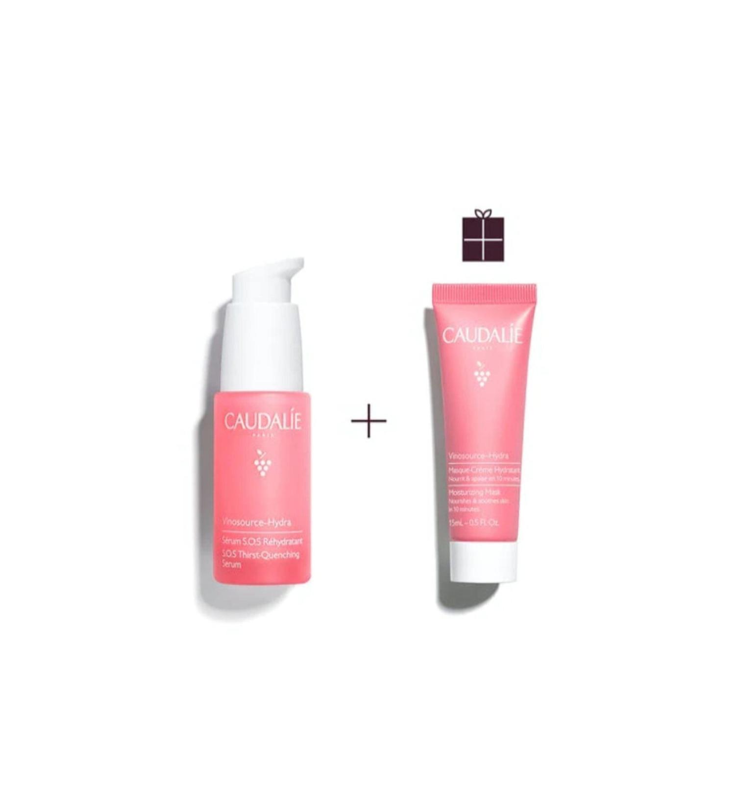 Caudalie Vinosource Hydra Set - Serum 30 Ml + Moisture Mask 15 Ml - Buy Online on GoSupps.com