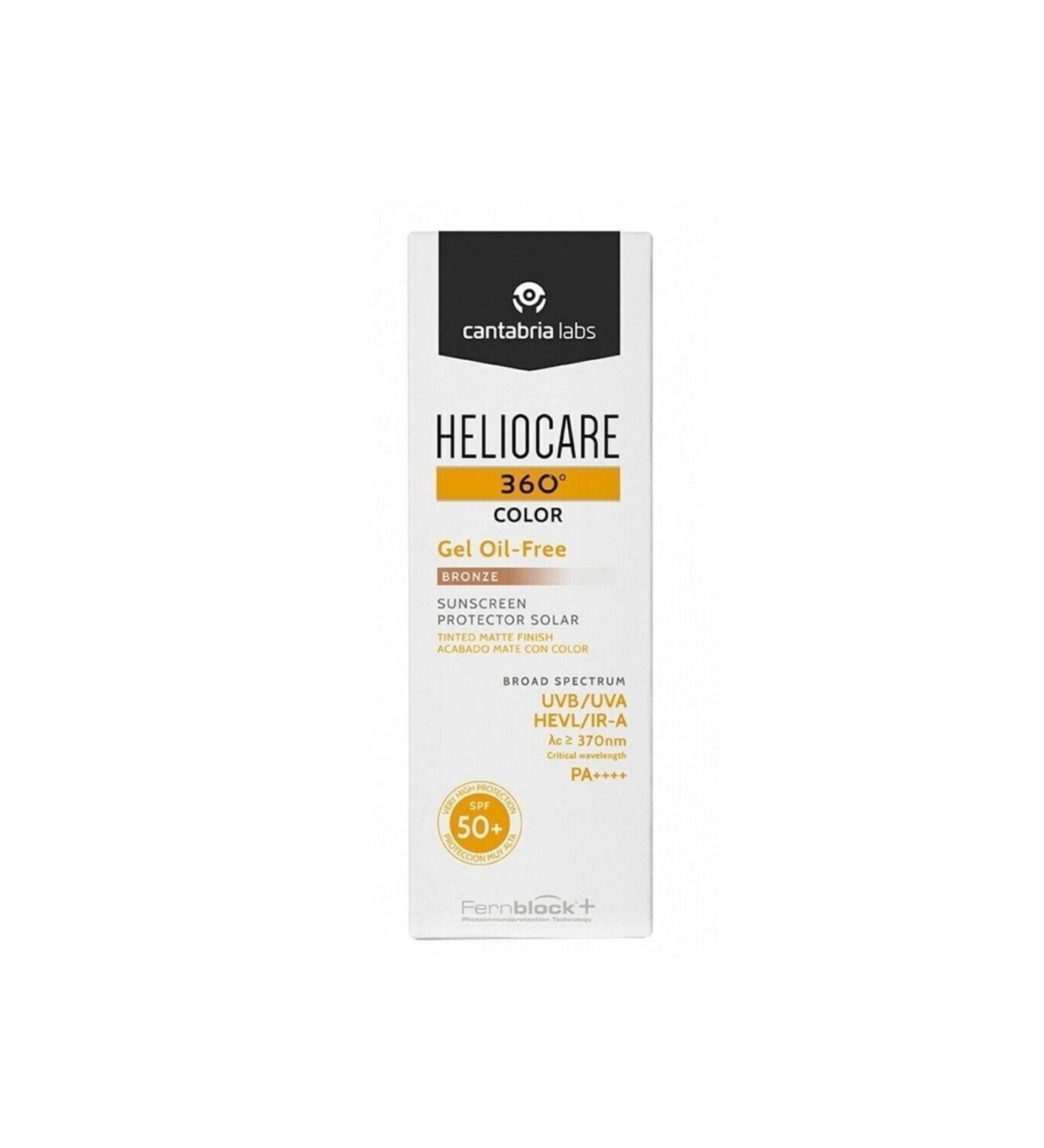 Heliocare 360 Gel Oil Free Bronze Spf 50 50 Ml - Buy Online on GoSupps.com