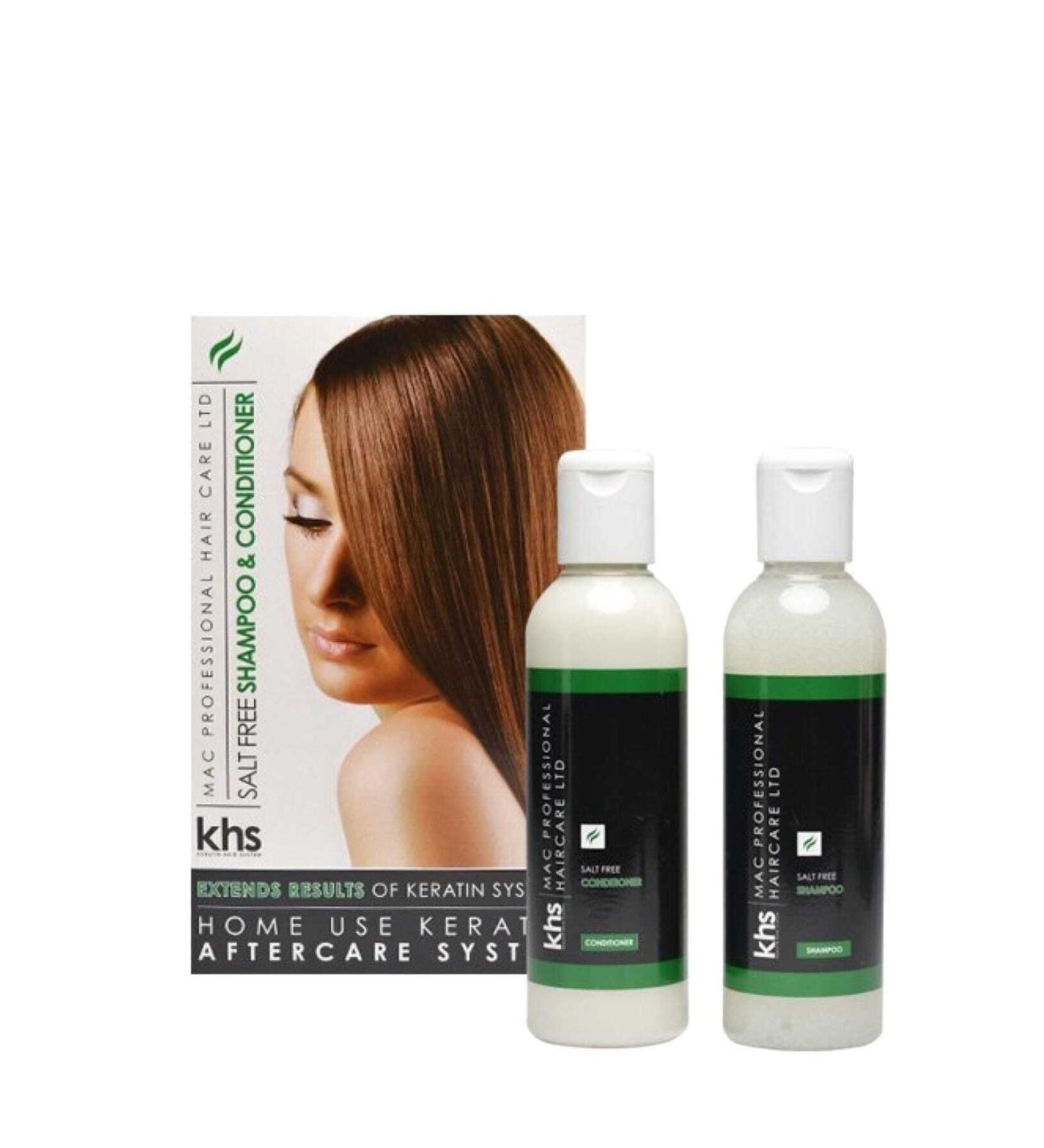 Keratin Hair System Hair System Salt-Free Shampoo and Conditioner 2 x 200 ml 610370648346