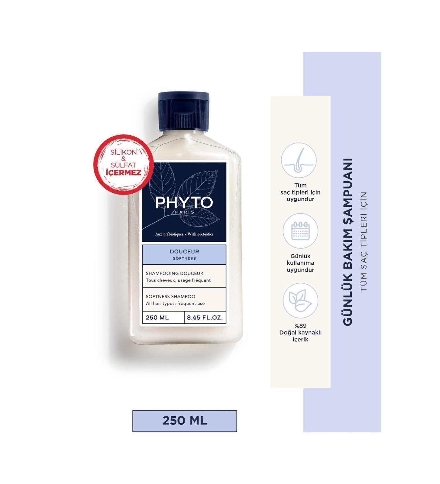 Phyto Softness Daily Care Shampoo for All Hair Types 250 ml - Buy Online on GoSupps.com