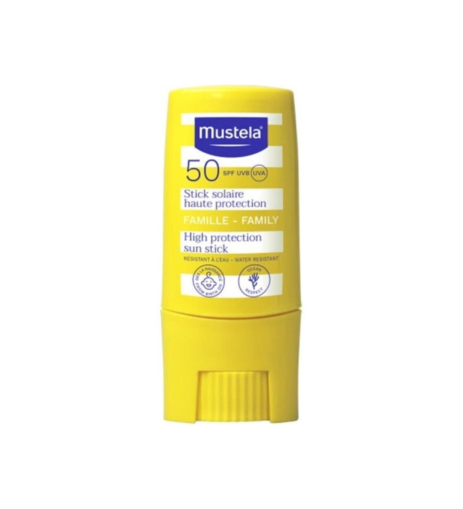 Mustela High Protection Factor Spf 50 Stick Sun Cream 9 Ml