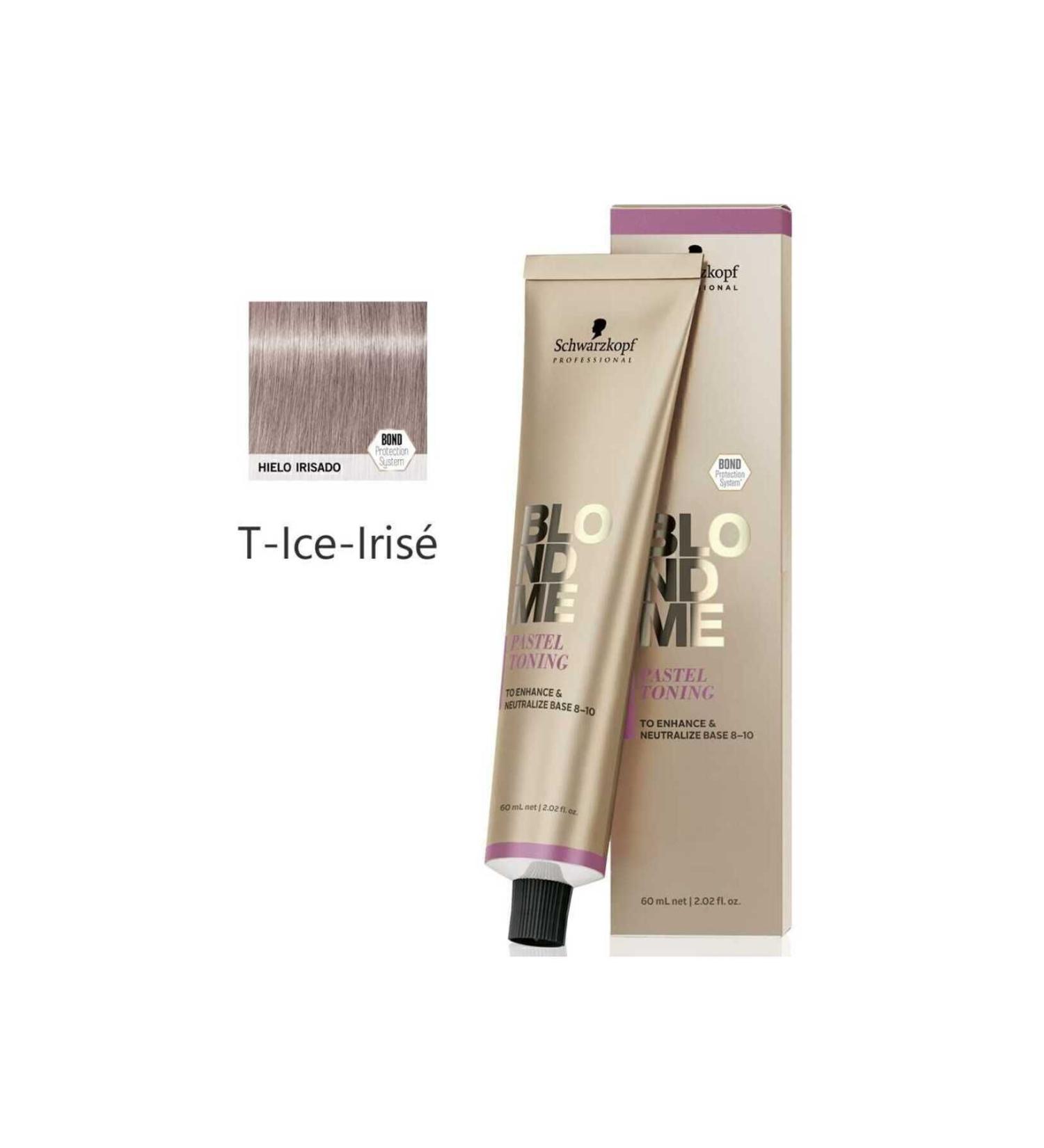 Schwarzkopf BLONDME Pastel Toning Cream Color 60ml T - Ice Irise