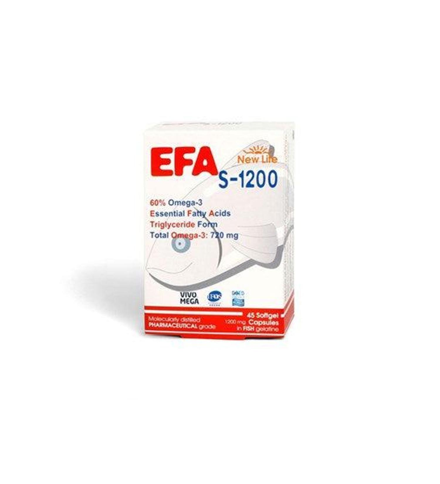 New Life Efa S-1200 Omega3 45 Capsules