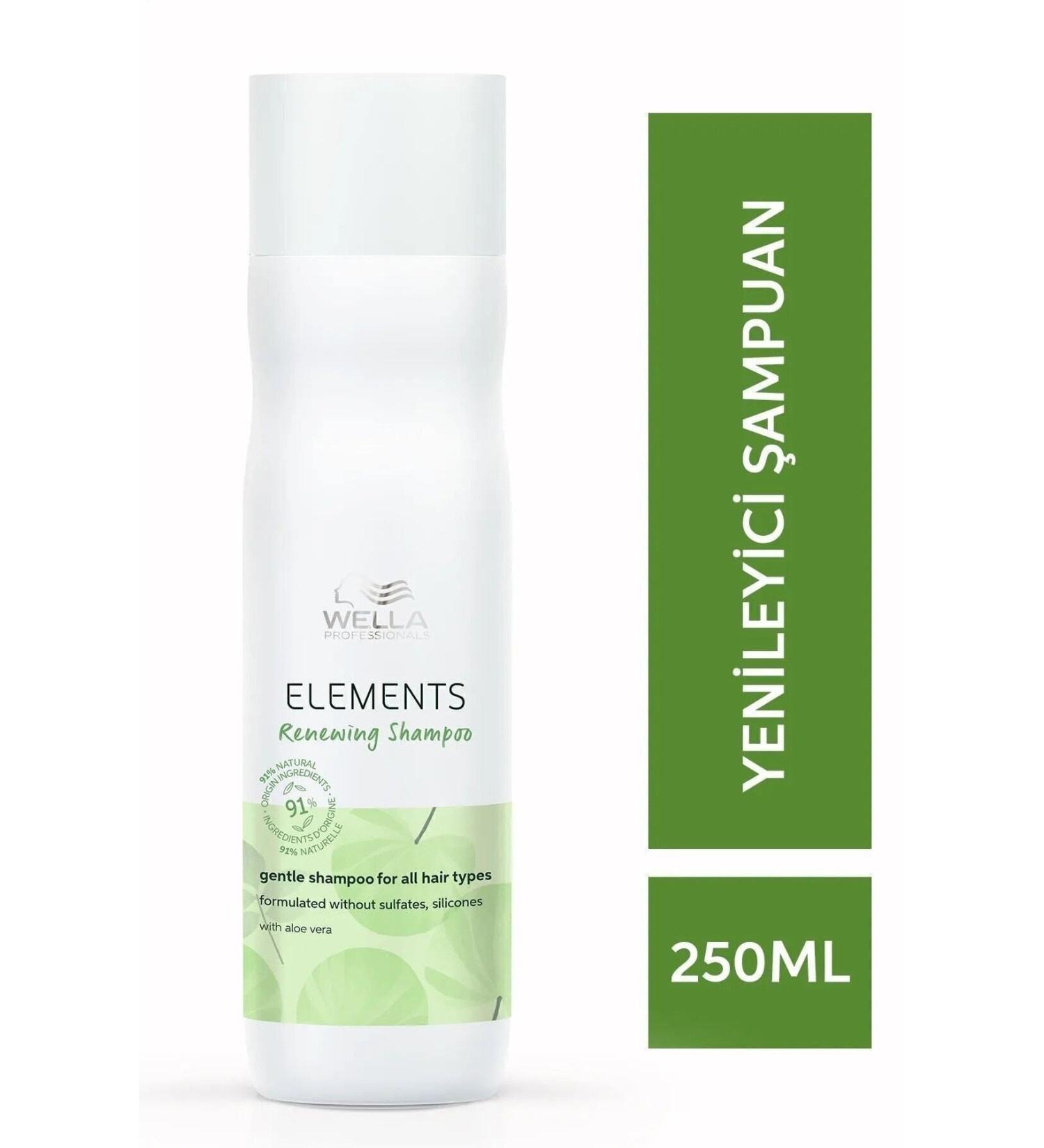 Wella Elements Renewing Calming Shampoo for Dyed and Damaged Hair 250 Ml - Buy Online on GoSupps.com