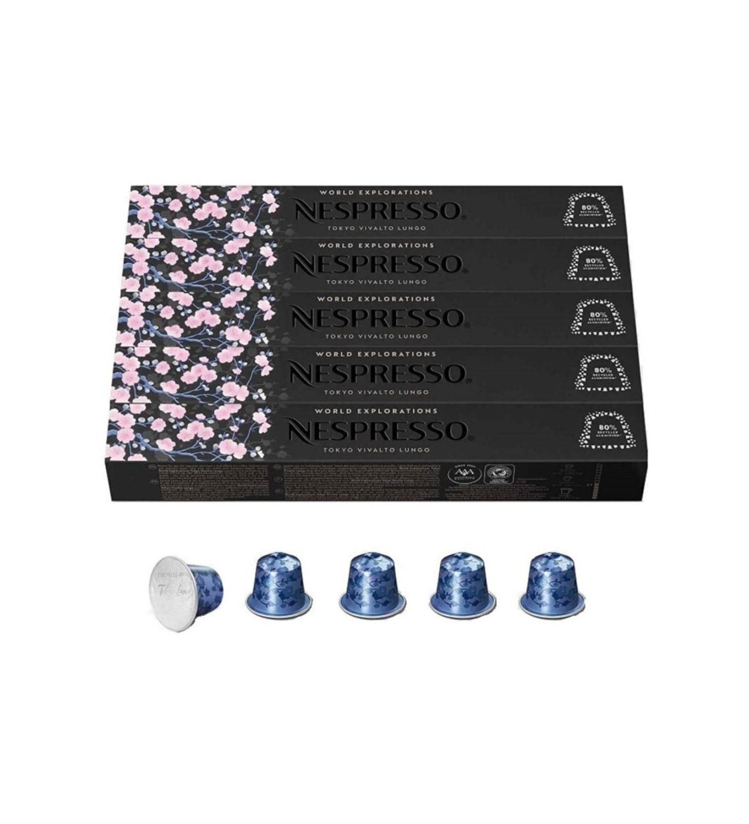Nespresso Tokyo Vivalto Lungo 5 Box 50 Capsules - Buy Online on GoSupps.com