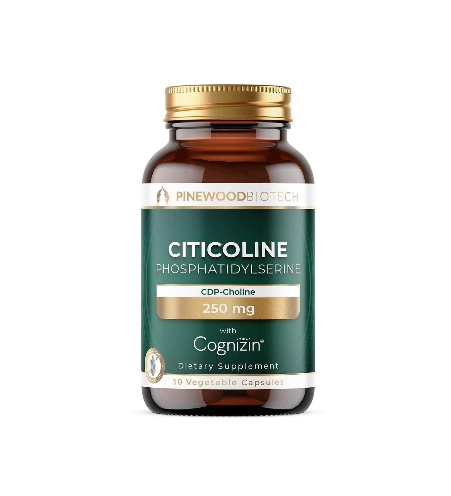 Pinewood Biotech Food Supplement Containing Citicoline and Phosphatidylserine - Buy Online on GoSupps.com