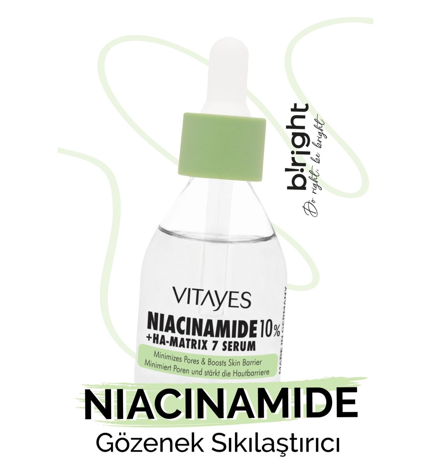 VITAYES Pore Tightening Niacinamide and Hyaluronic Acid Skin Barrier Strengthening Skin Serum - Buy Online on GoSupps.com
