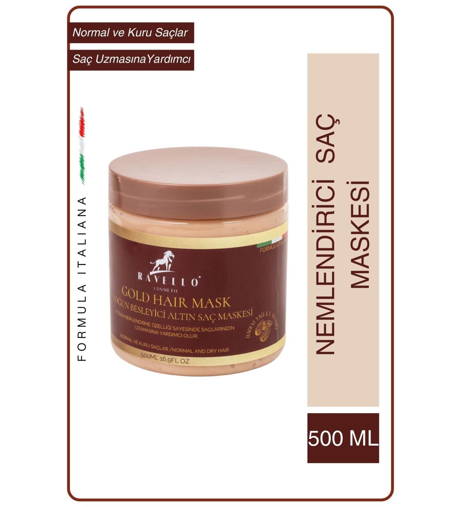 RAVELLO Men's Intensive Nourishing Gold Hair Mask 500ml - Buy Online on GoSupps.com