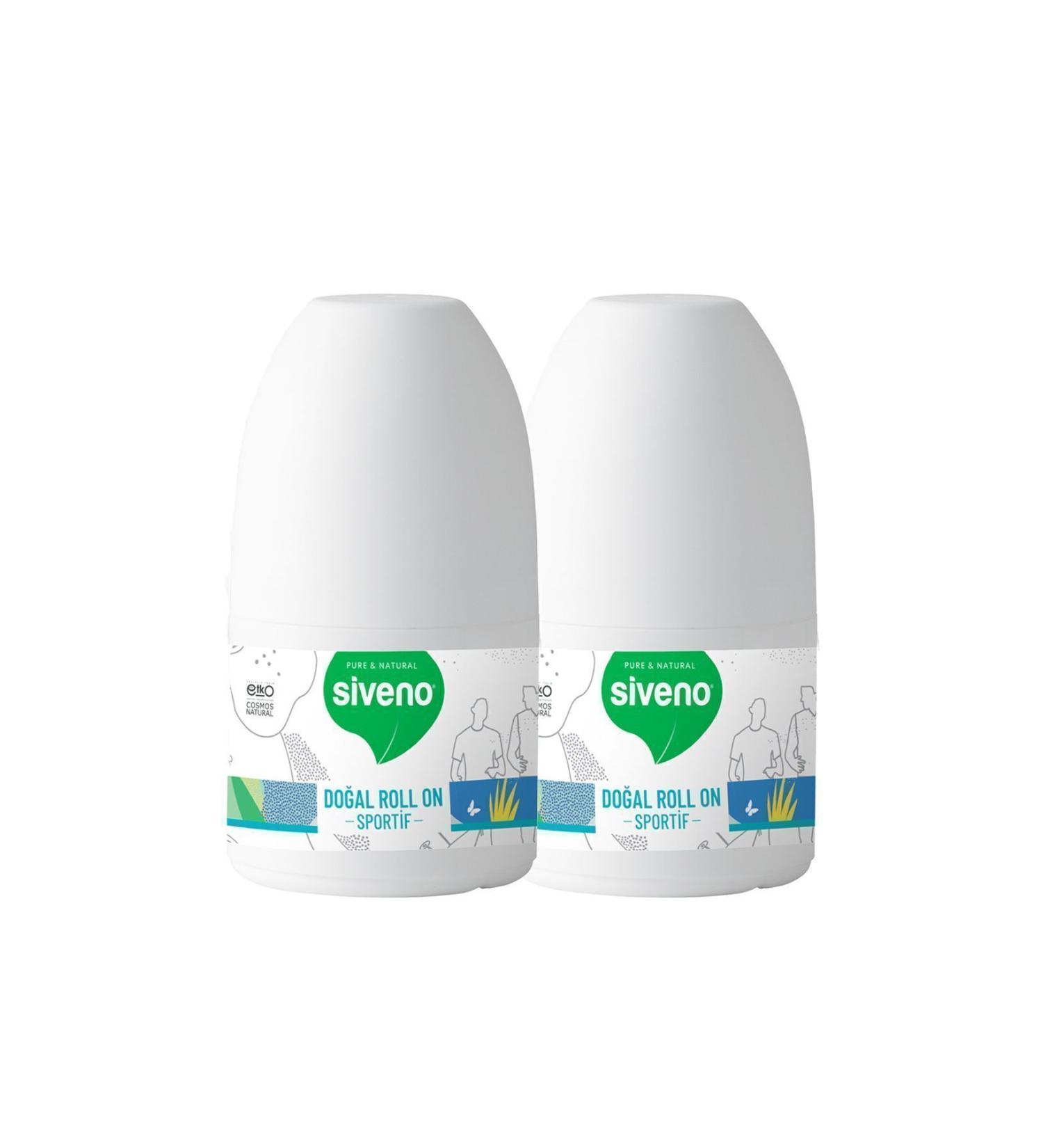 Siveno Natural Roll-On Sportive 50 ml 2 Pieces