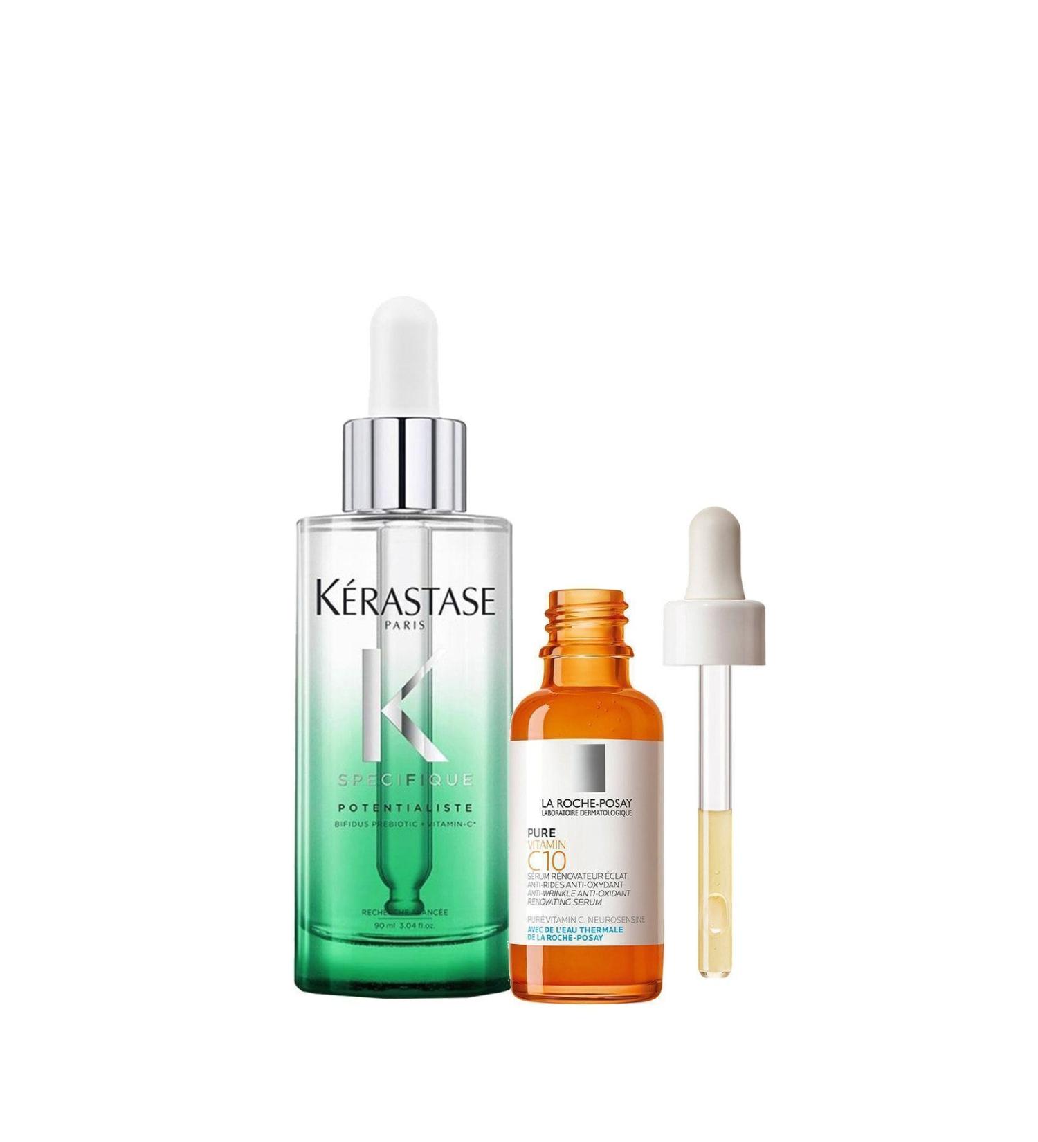Kerastase Specifique Potentialiste Serum 90ml + la Roche Posay Pure Vitamin C10 Serum 30 Ml